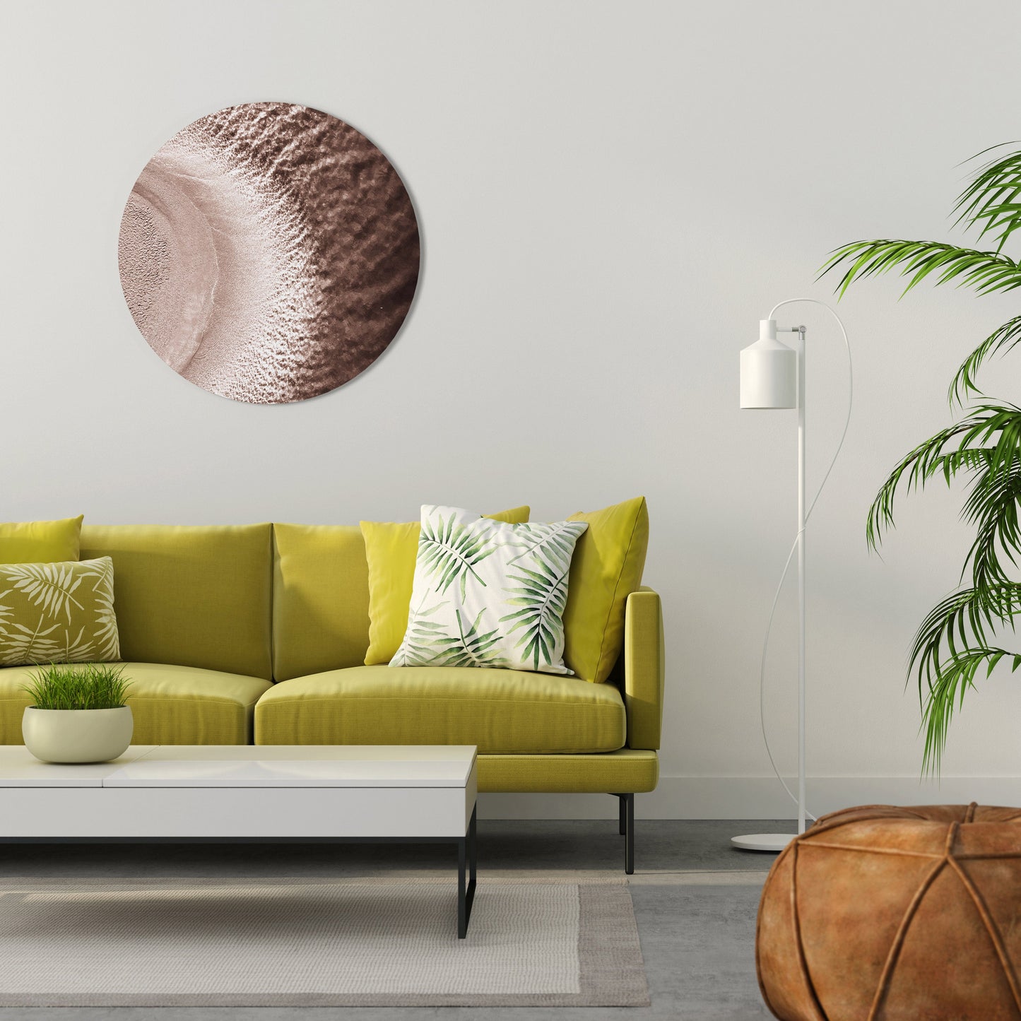 HARMONY IN HUES Round Wall Art
