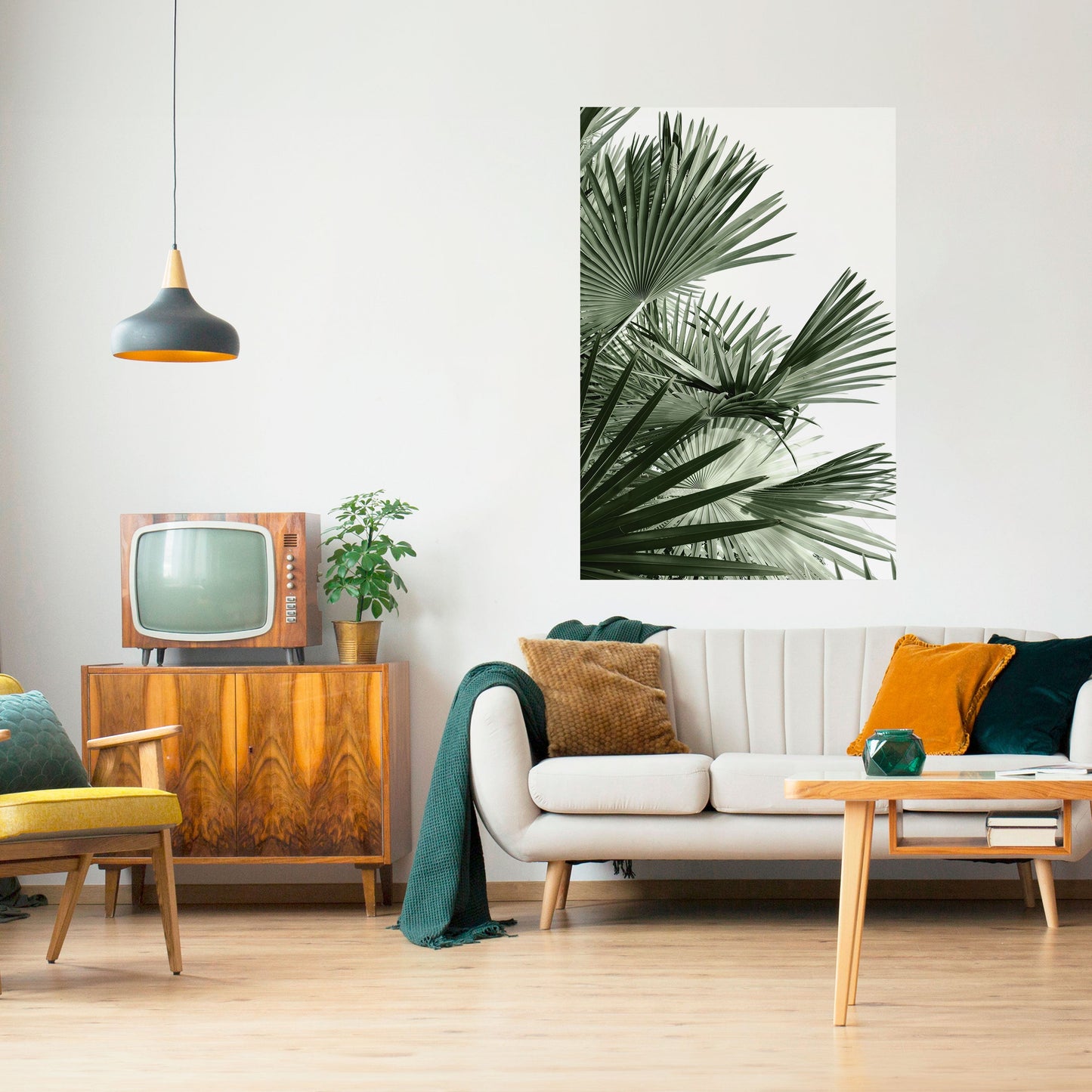 PALM PARADISE DANCE Poster verticale staccabile e attaccabile