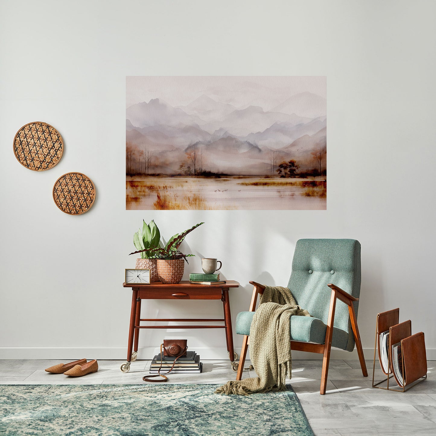 MISTY HORIZONS SVELATO Poster orizzontale staccabile e attaccabile