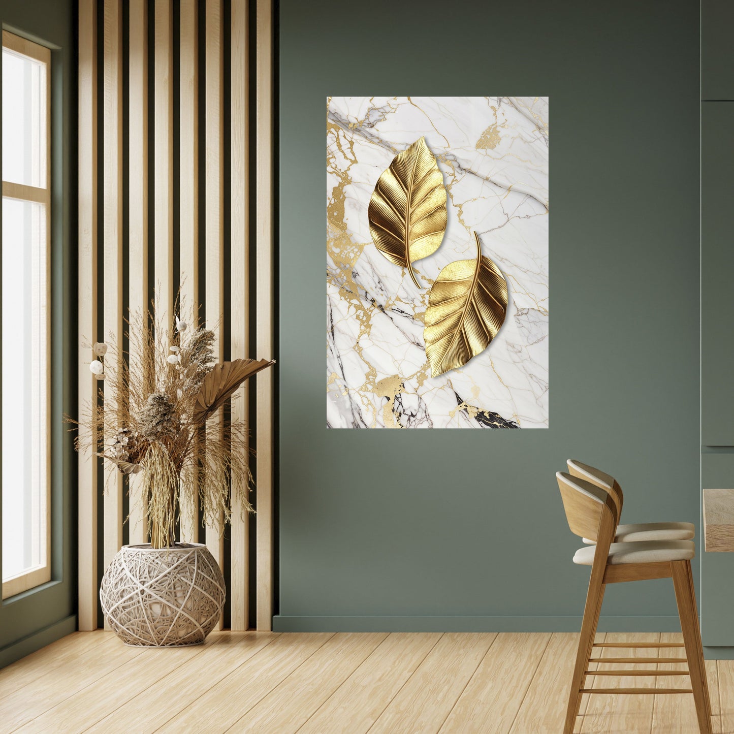 IL MARMO INCONTRA LA NATURA Poster verticale staccabile e attaccabile