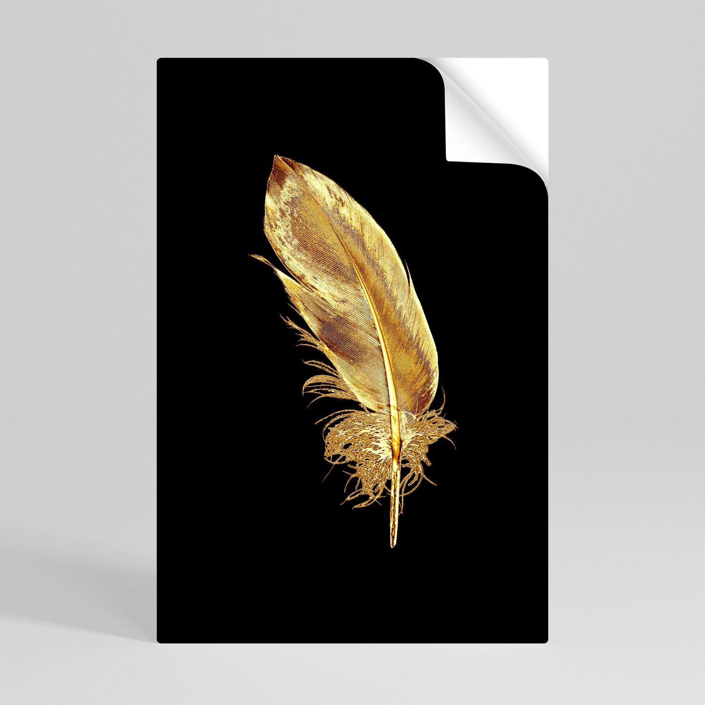 Poster verticale staccabile e attaccabile SHIMMERING FEATHER GRACE