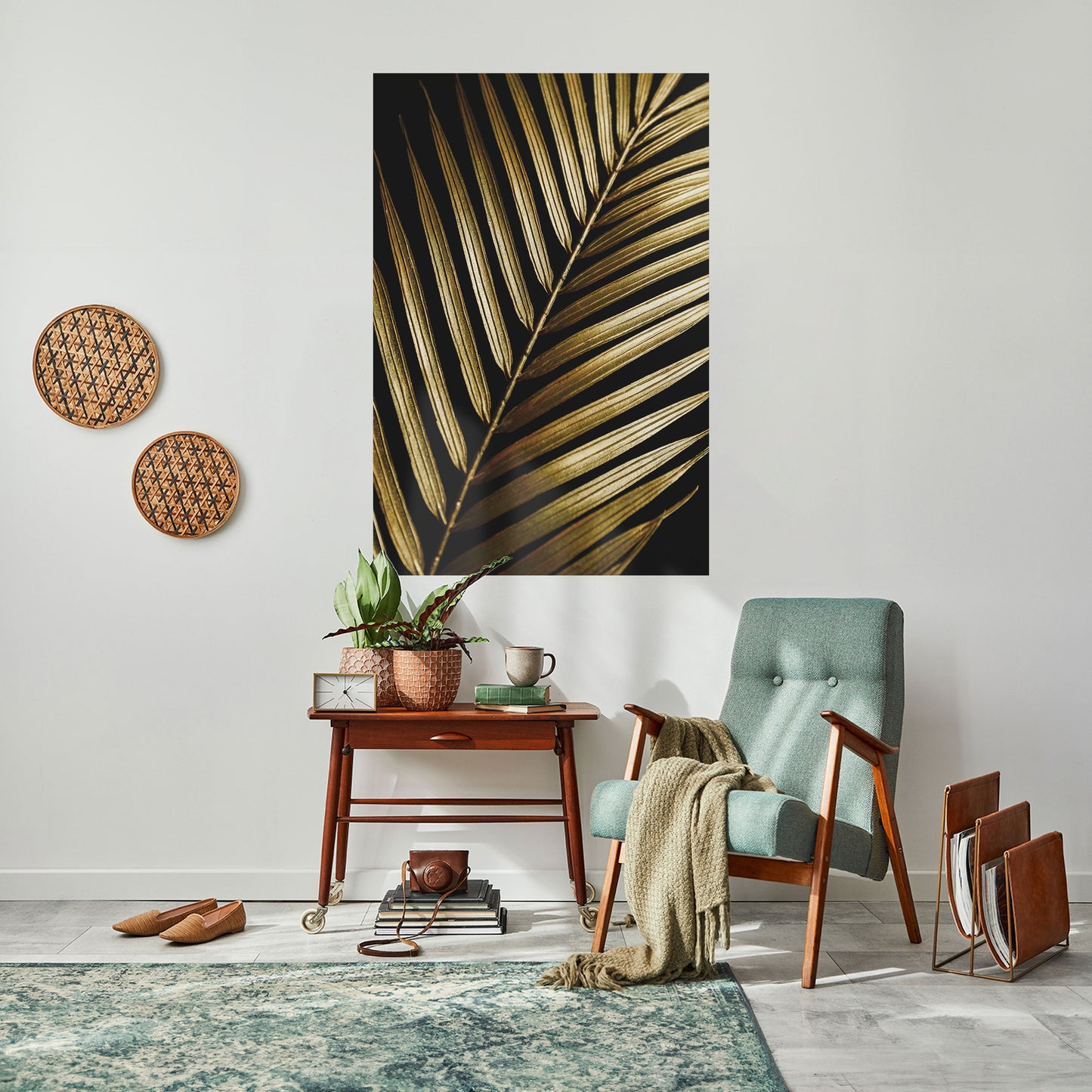 Poster verticale staccabile e attaccabile TWILIGHT PALM LIGHT