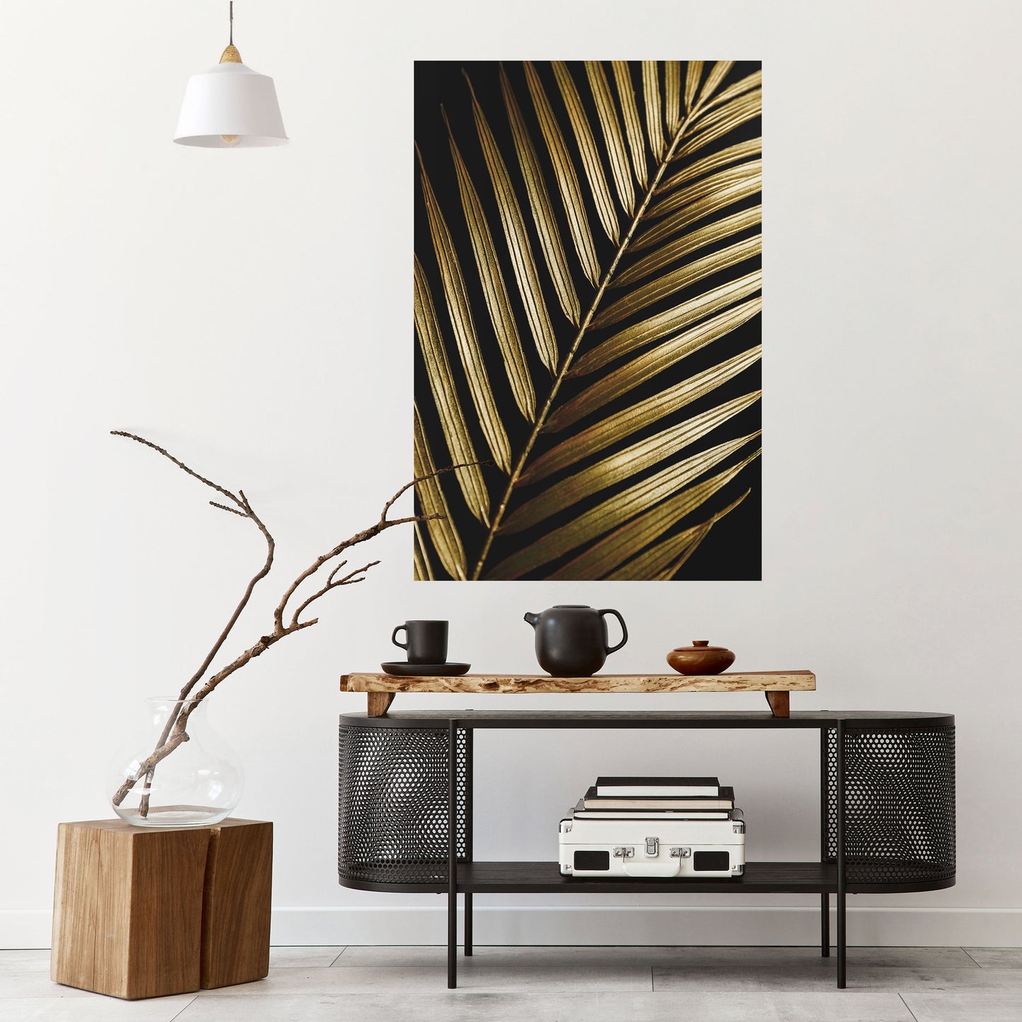 Poster verticale staccabile e attaccabile TWILIGHT PALM LIGHT