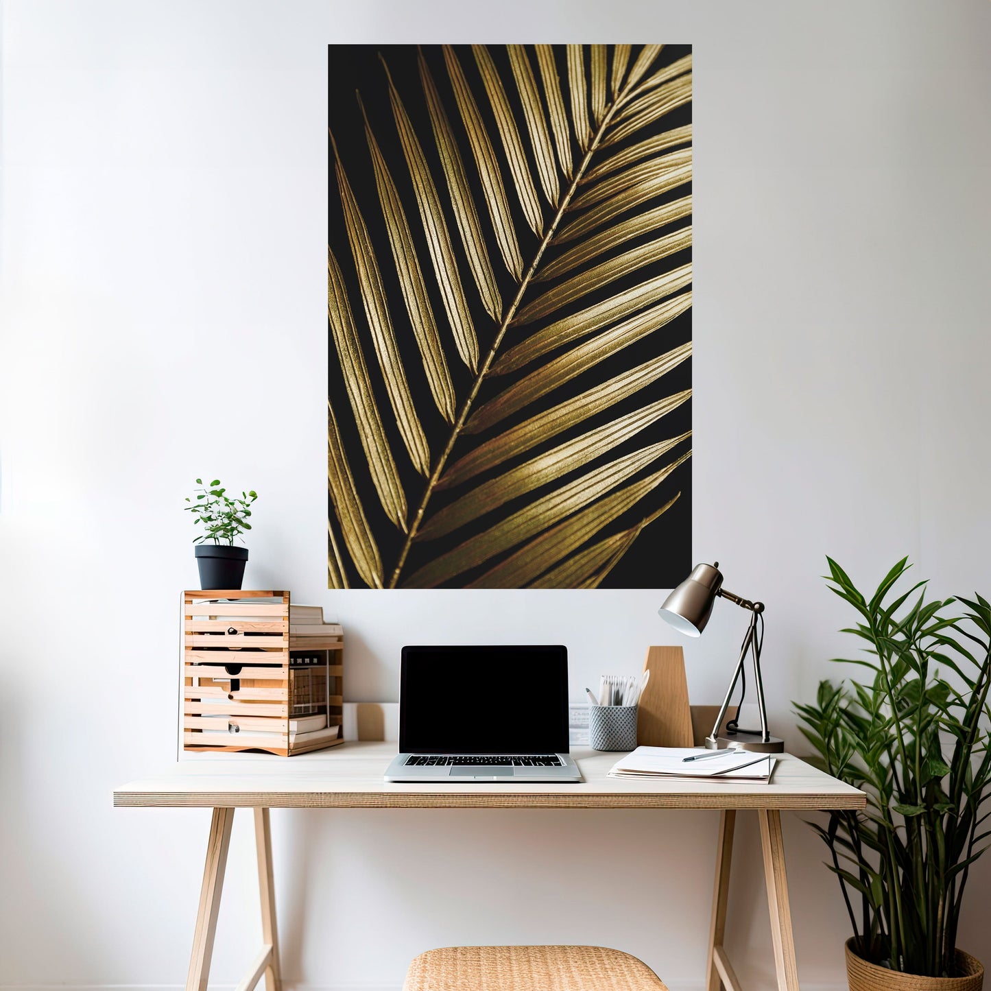 Poster verticale staccabile e attaccabile TWILIGHT PALM LIGHT