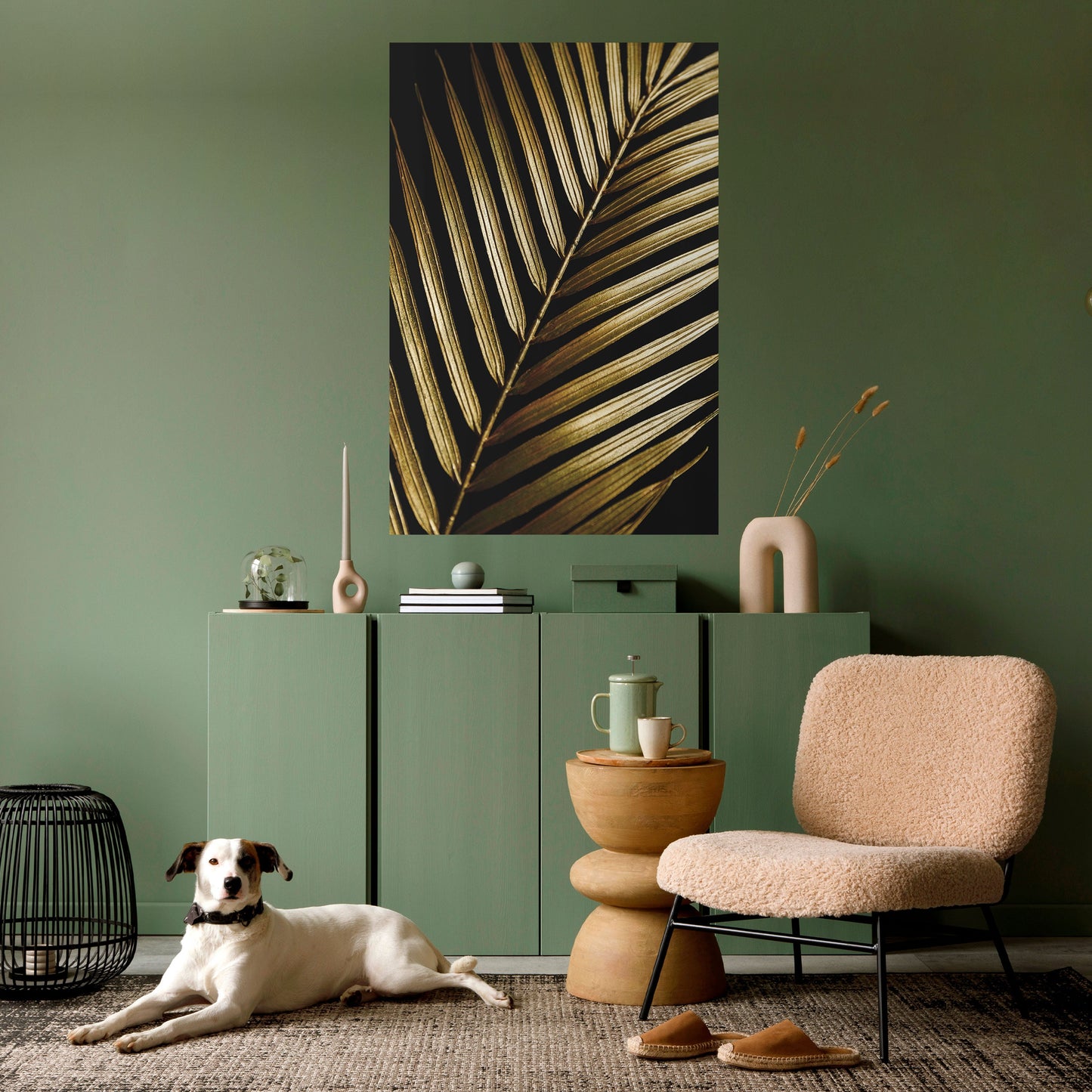 Poster verticale staccabile e attaccabile TWILIGHT PALM LIGHT