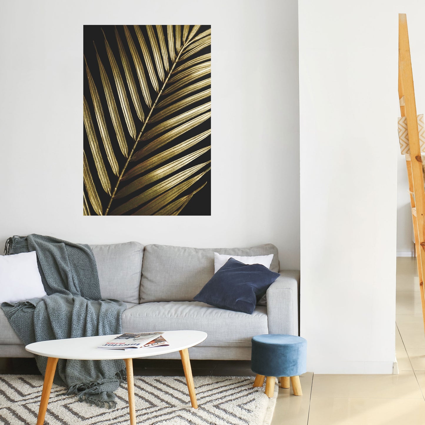 Poster verticale staccabile e attaccabile TWILIGHT PALM LIGHT