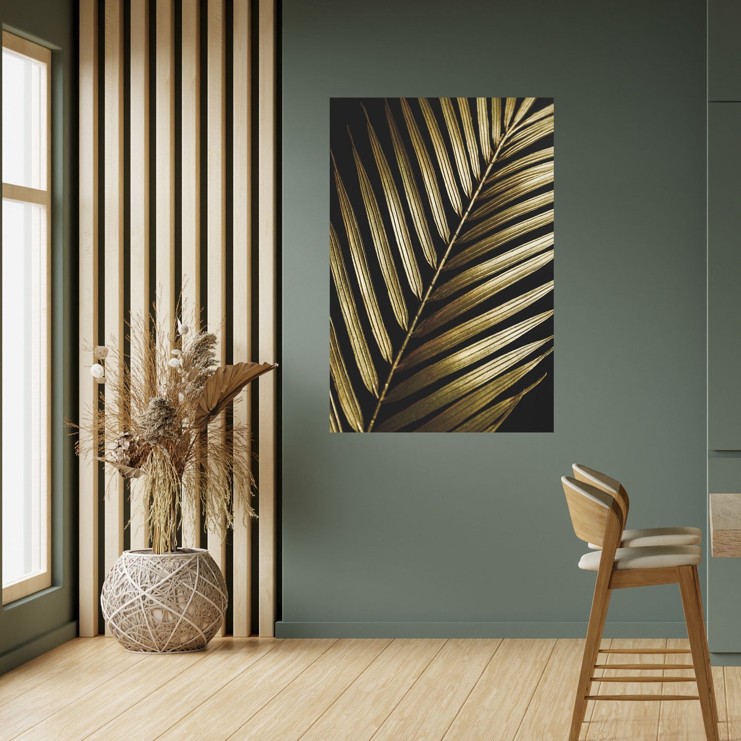 Poster verticale staccabile e attaccabile TWILIGHT PALM LIGHT