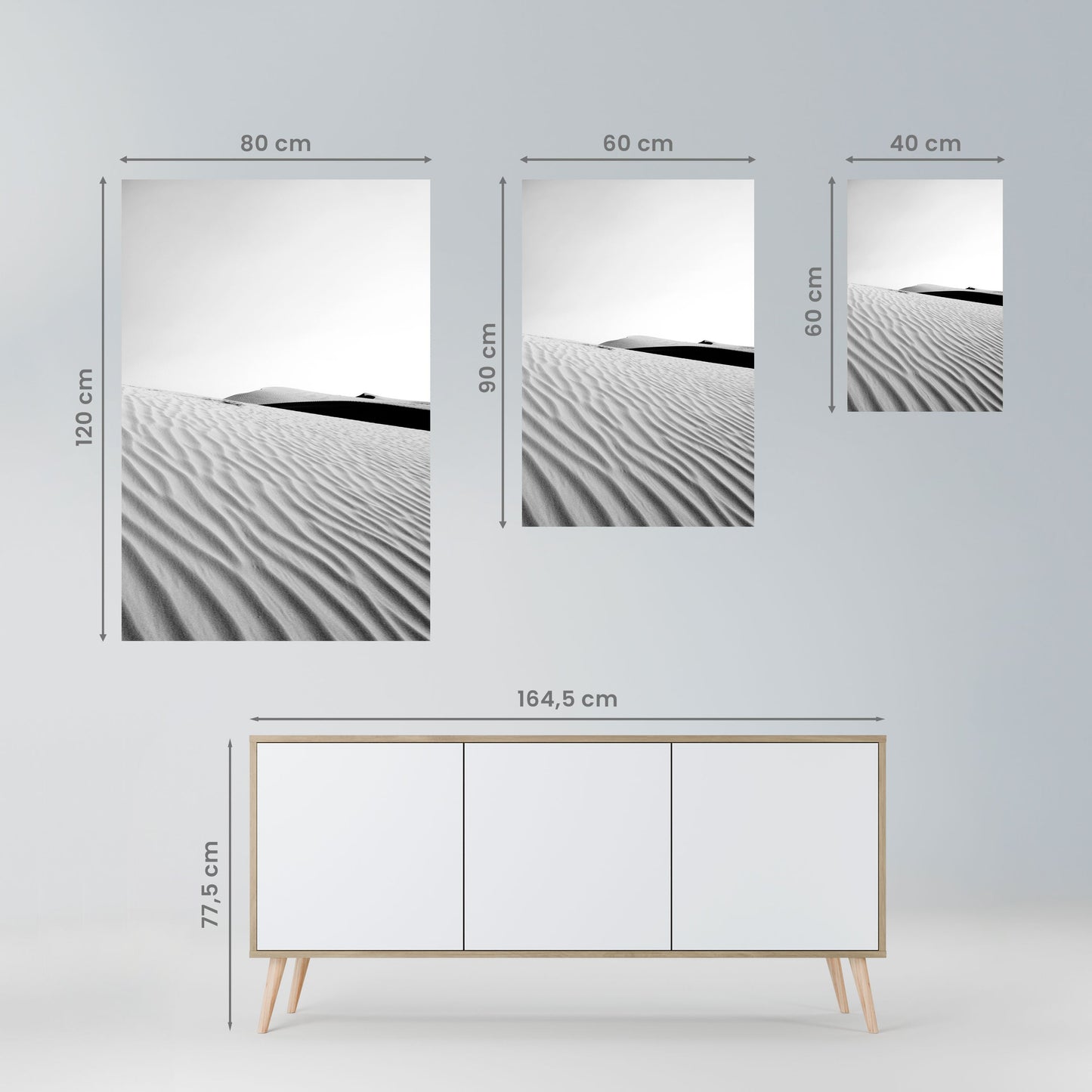 Poster verticale SAND INFINITY stacca e attacca