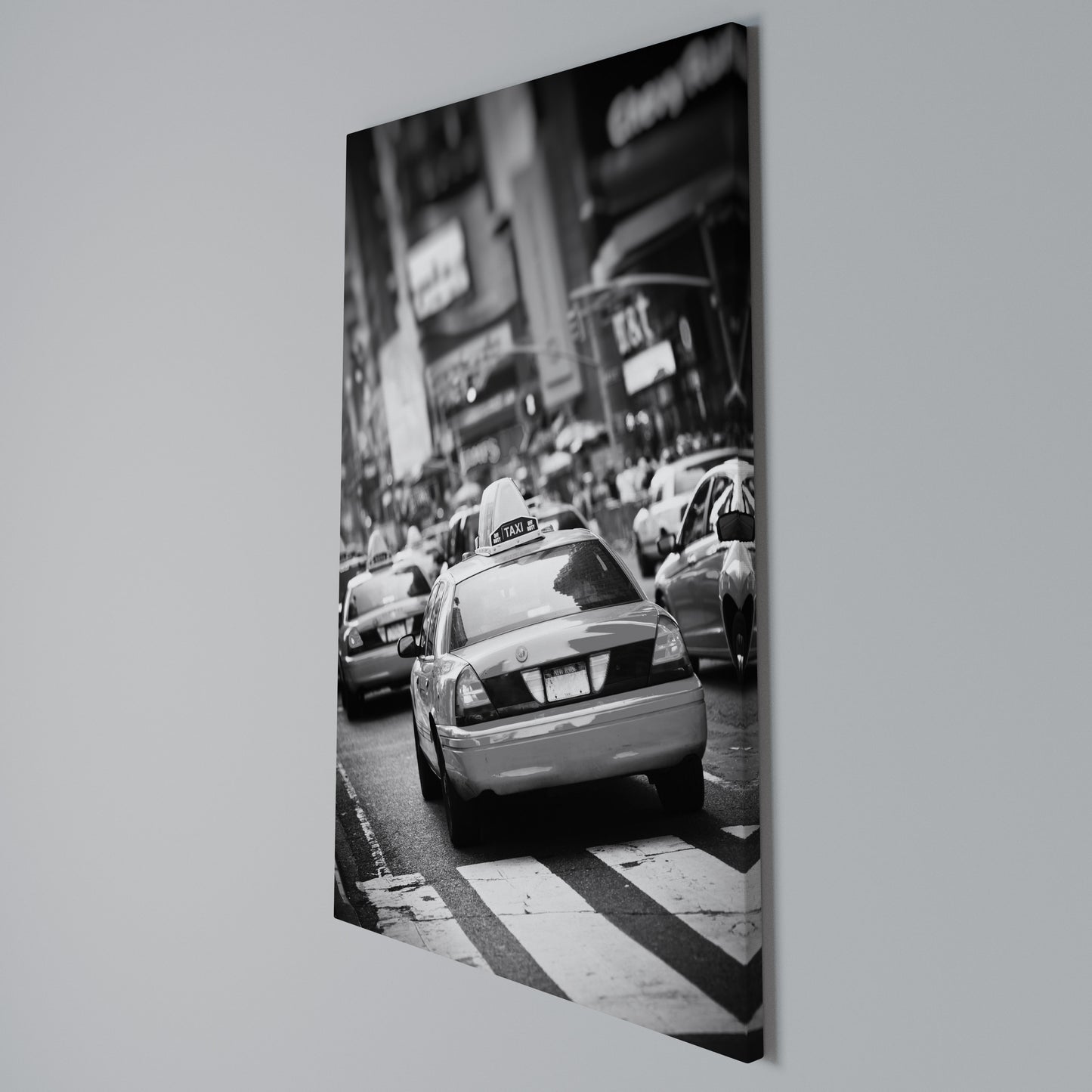 TIMELESS TAXI TALES Stampa su Tela Verticale