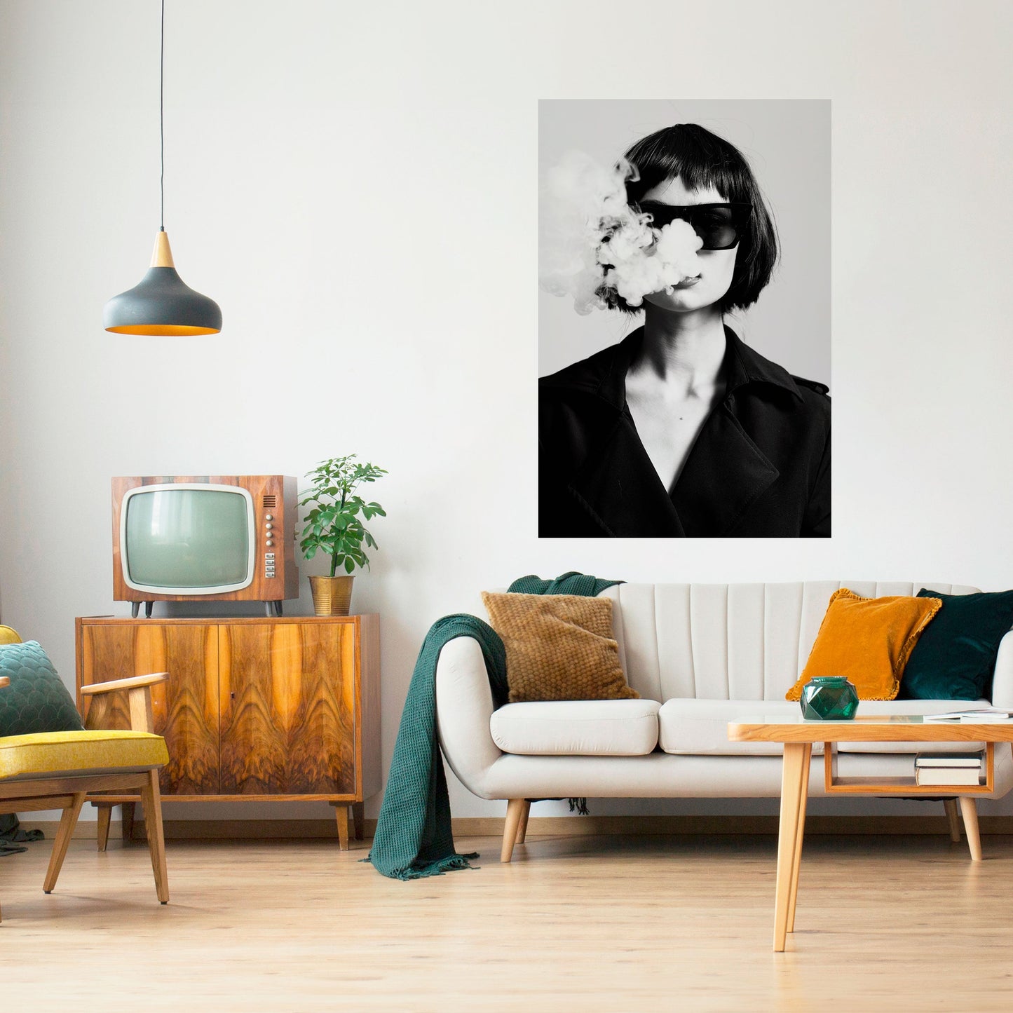 Poster verticale SMOKY BELLE stacca e attacca