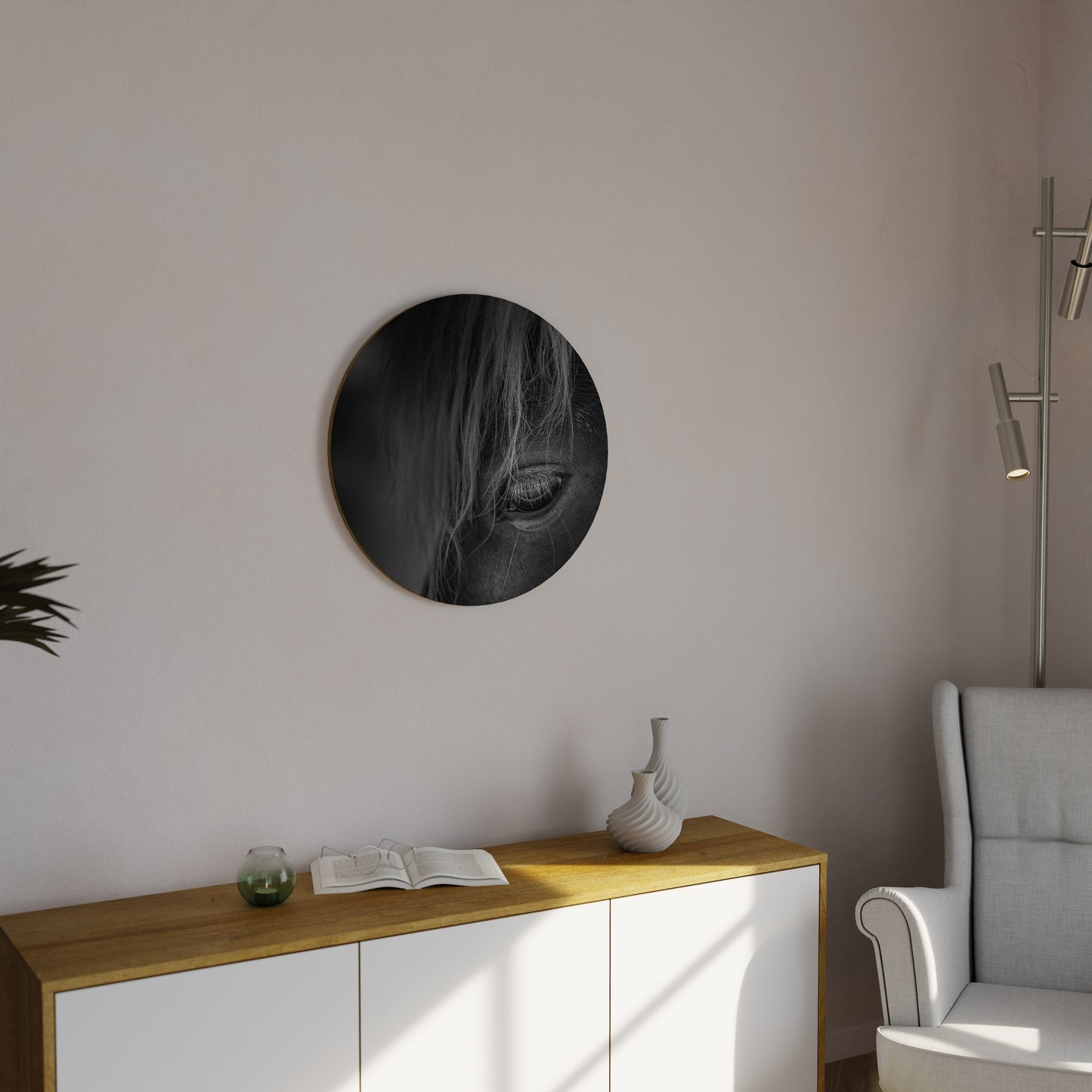 SILENT STRENGTH Round Wall Art