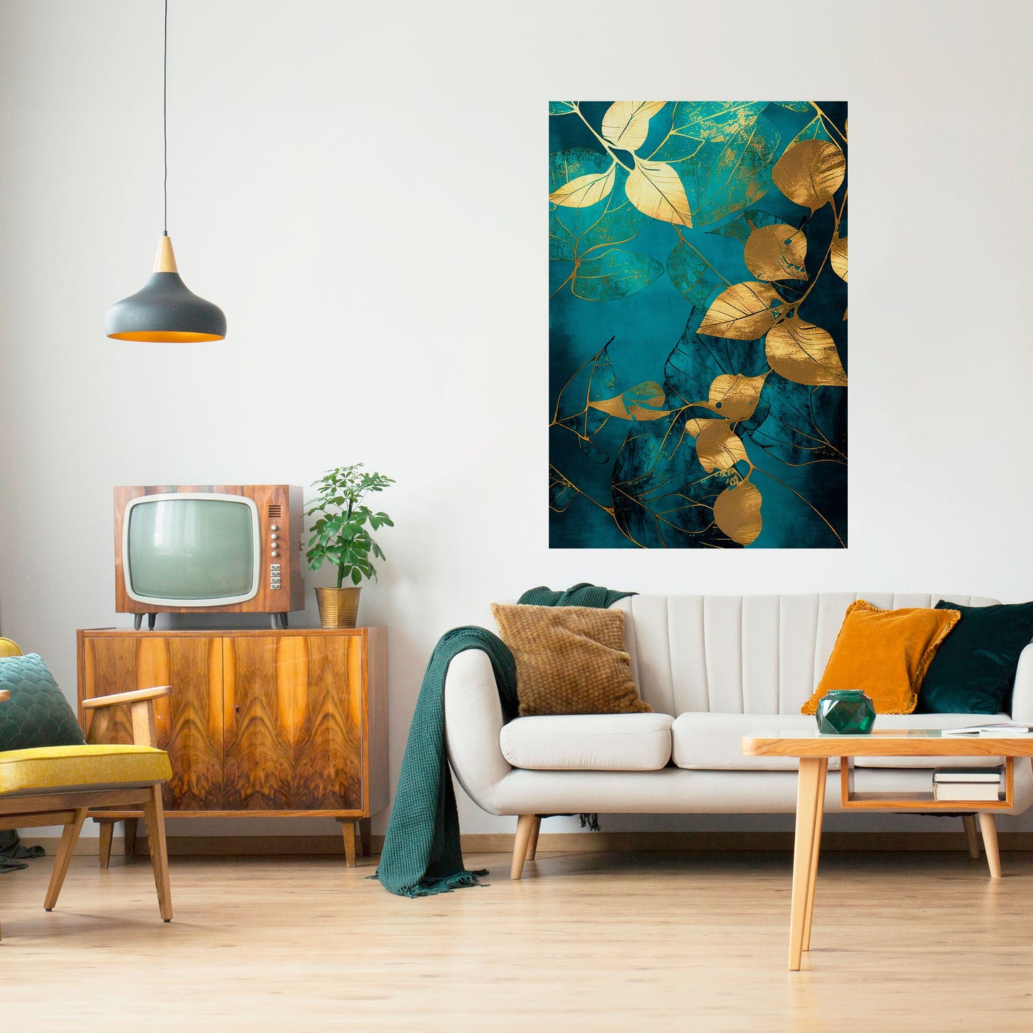 FOLIAGE FANTASIA Poster verticale staccabile e attaccabile