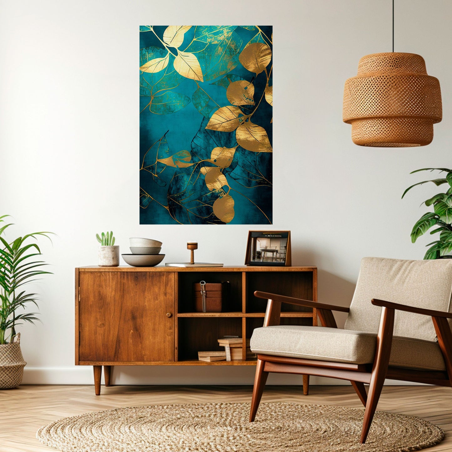 FOLIAGE FANTASIA Poster verticale staccabile e attaccabile