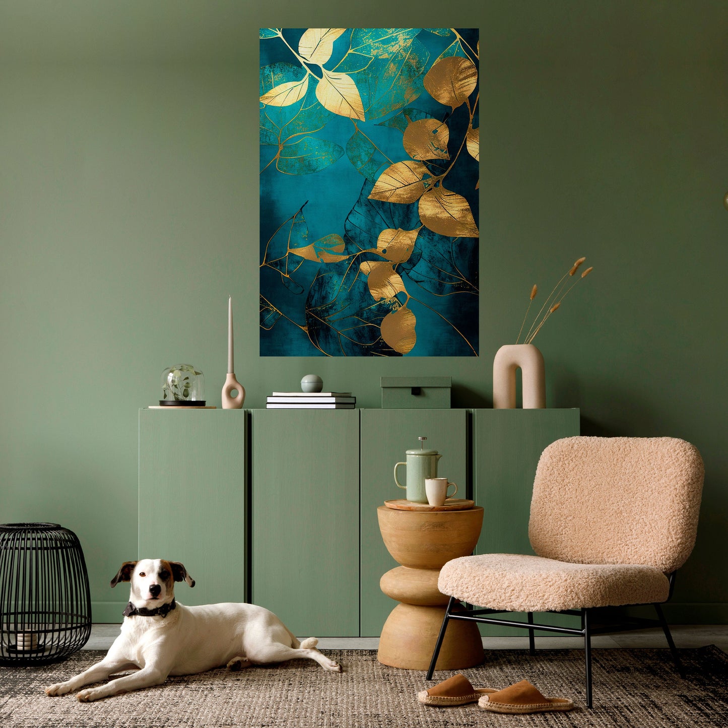 FOLIAGE FANTASIA Poster verticale staccabile e attaccabile