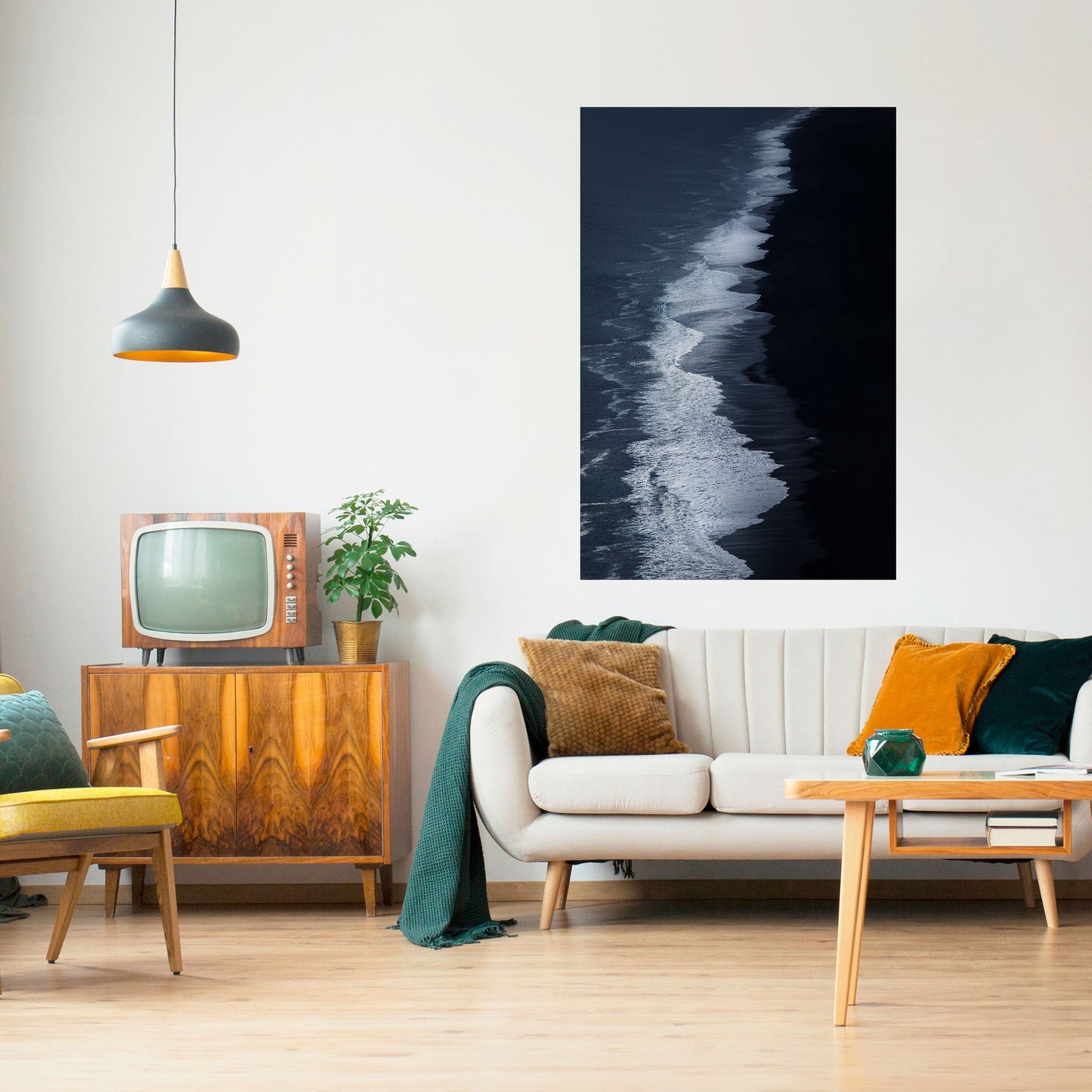 Poster verticale staccabile e attaccabile OCEAN'S WHISPER