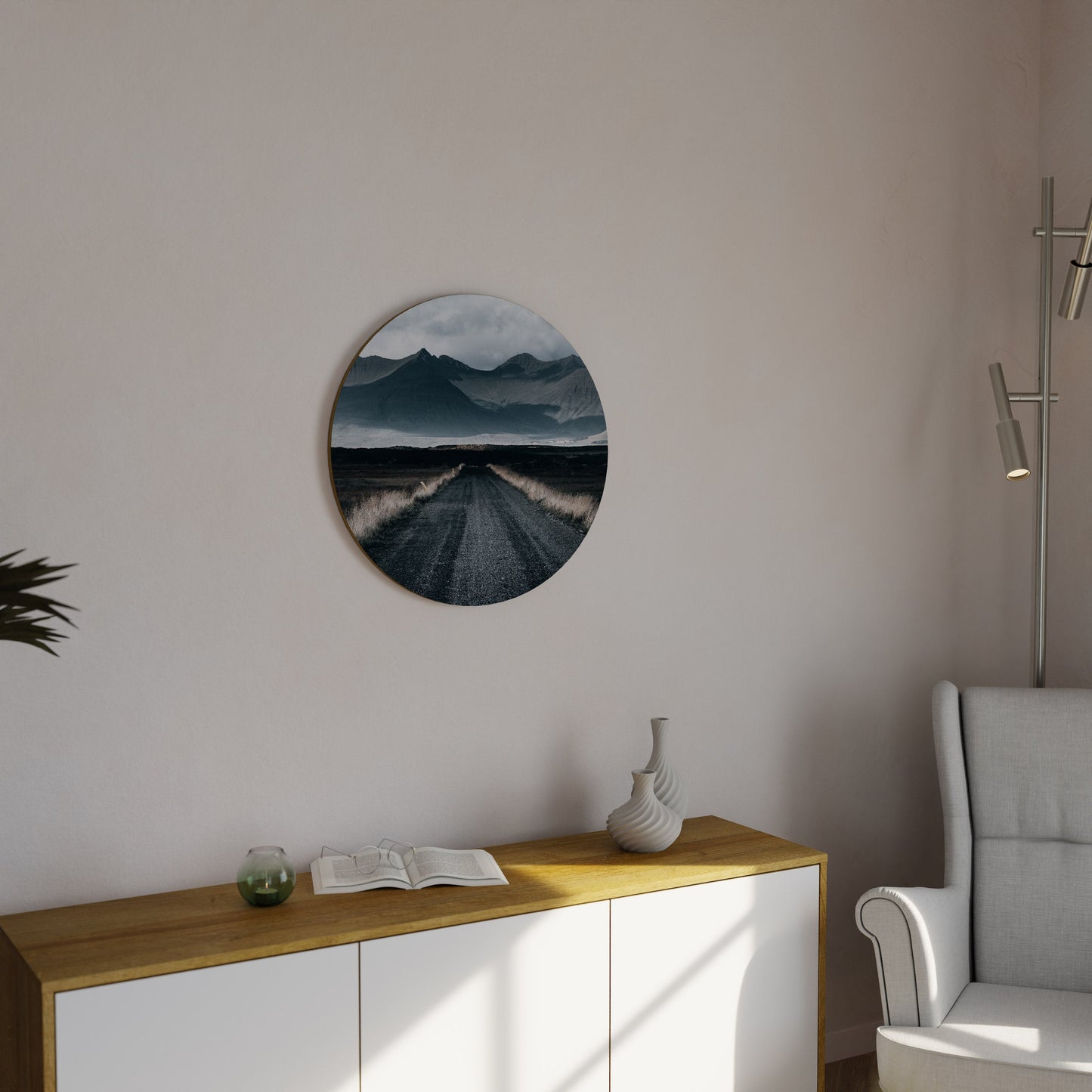 FOGBOUND HEIGHTS Round Wall Art