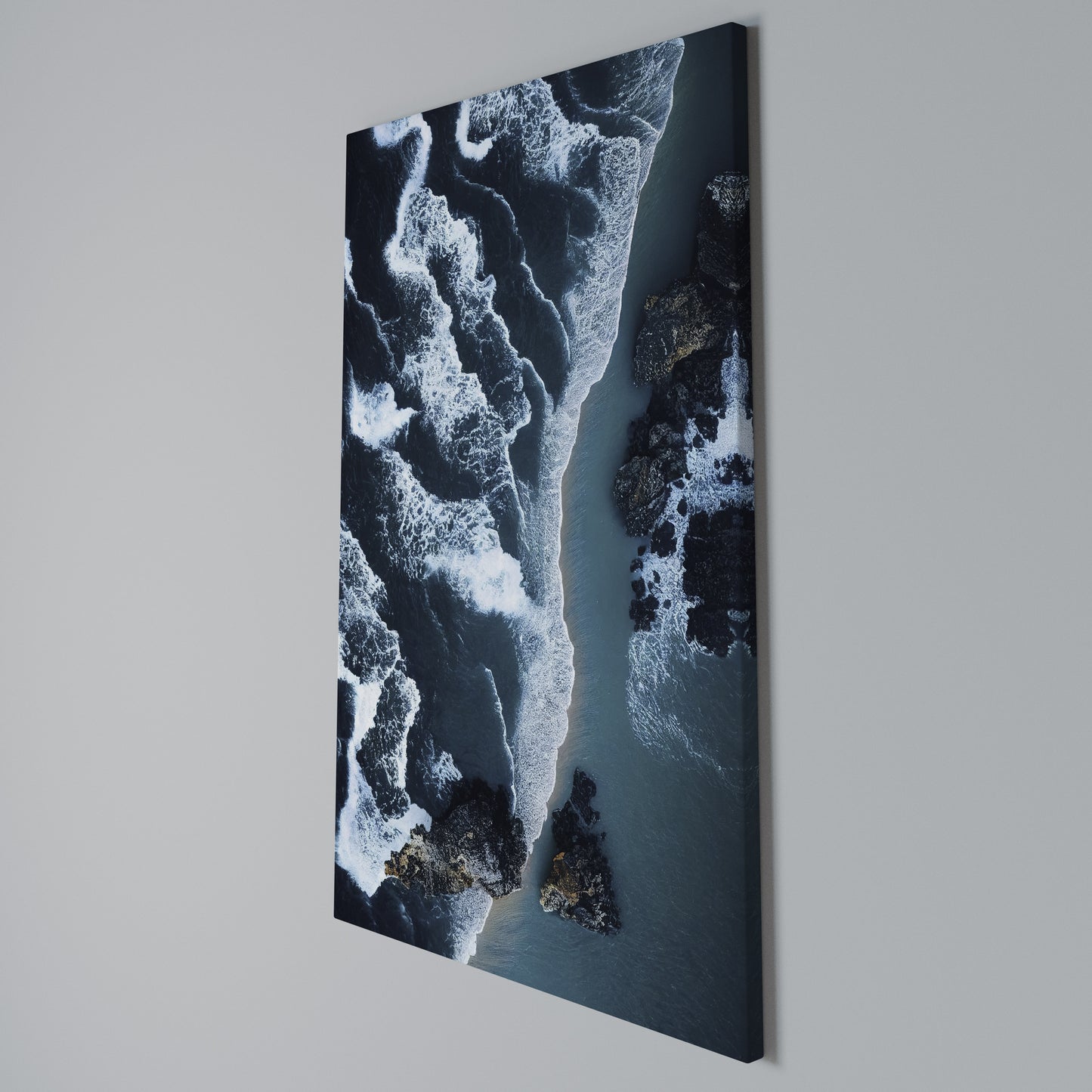 COSMIC COASTLINE Stampa su Tela Verticale