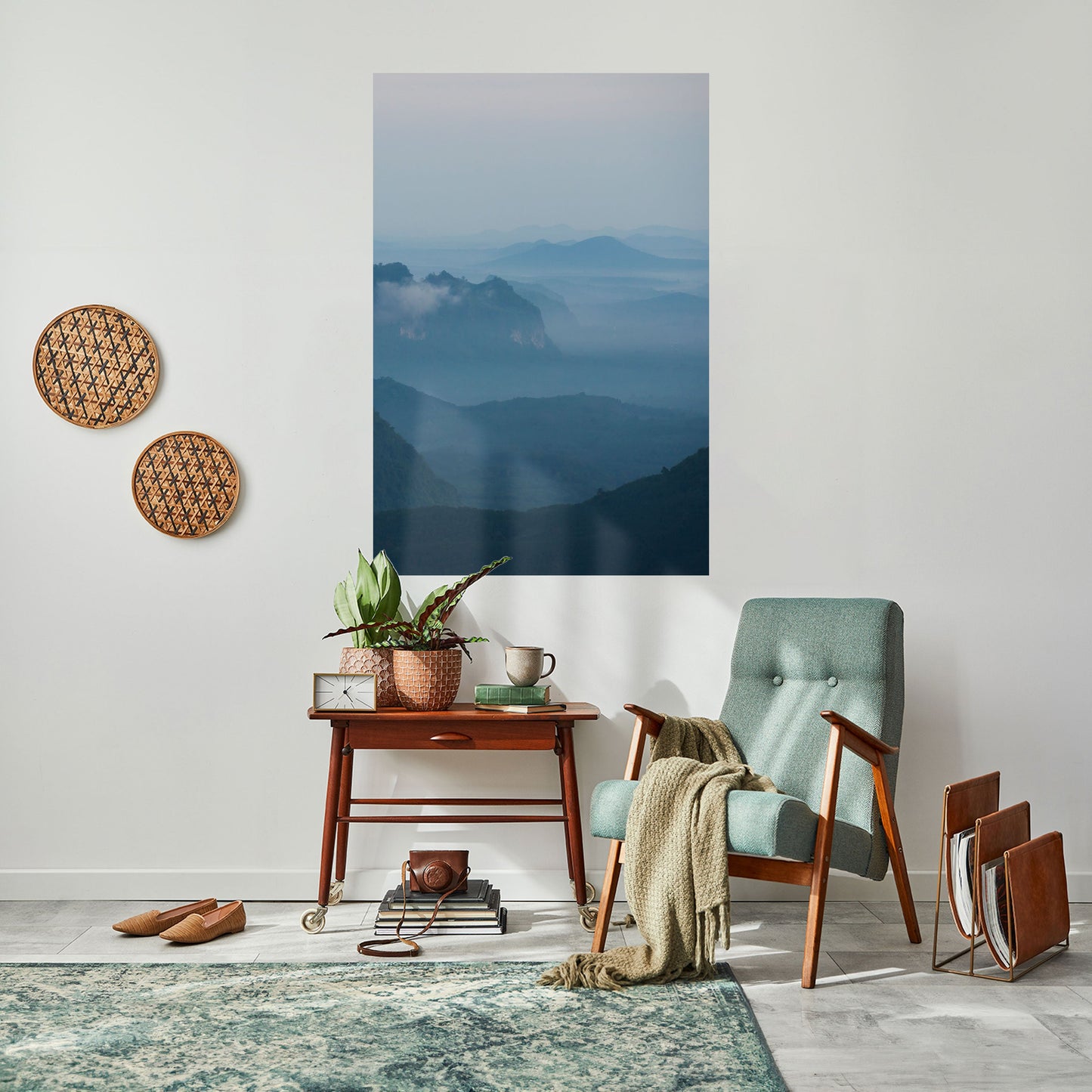 Poster verticale staccabile e attaccabile MISTY MOUNTAIN WHISPER