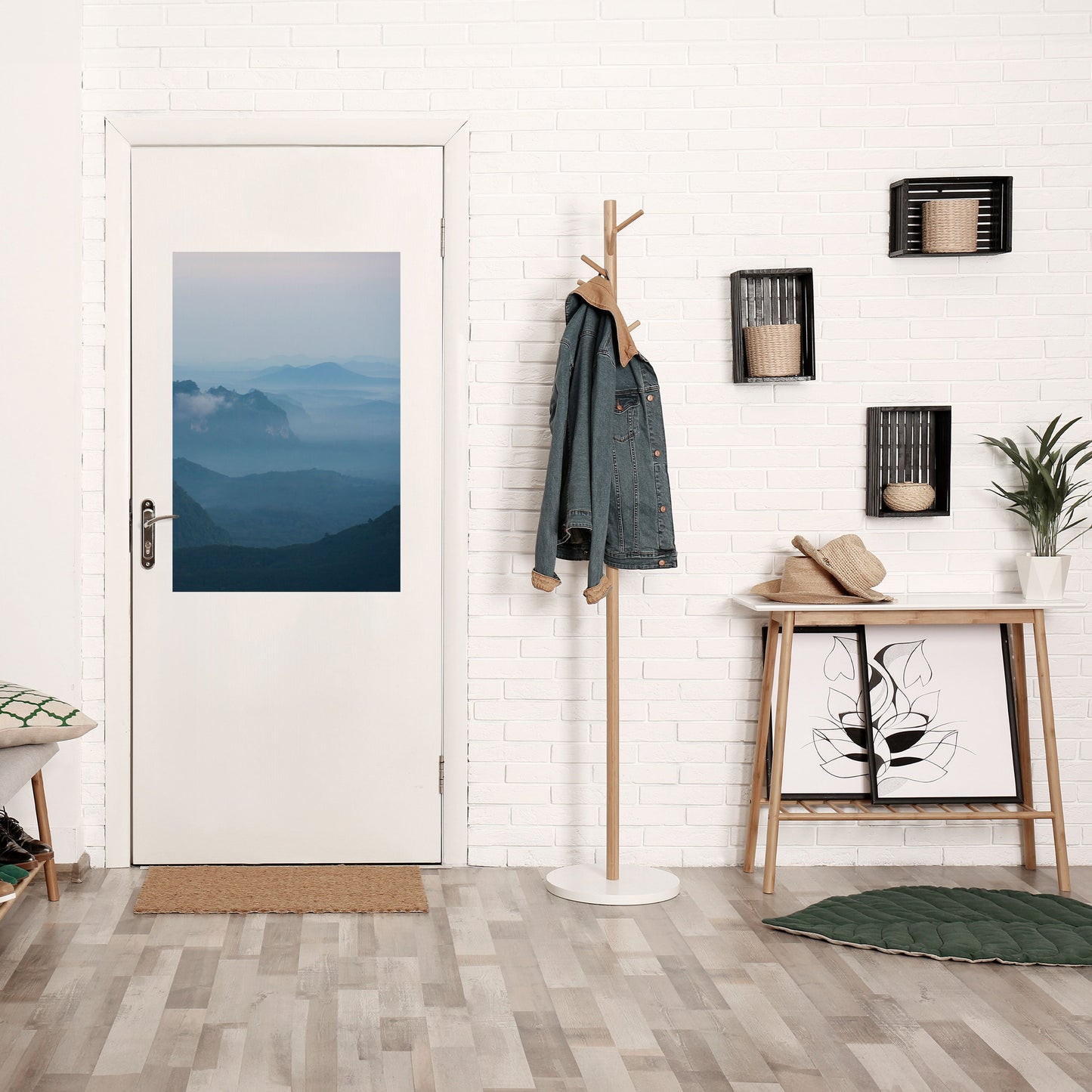 Poster verticale staccabile e attaccabile MISTY MOUNTAIN WHISPER