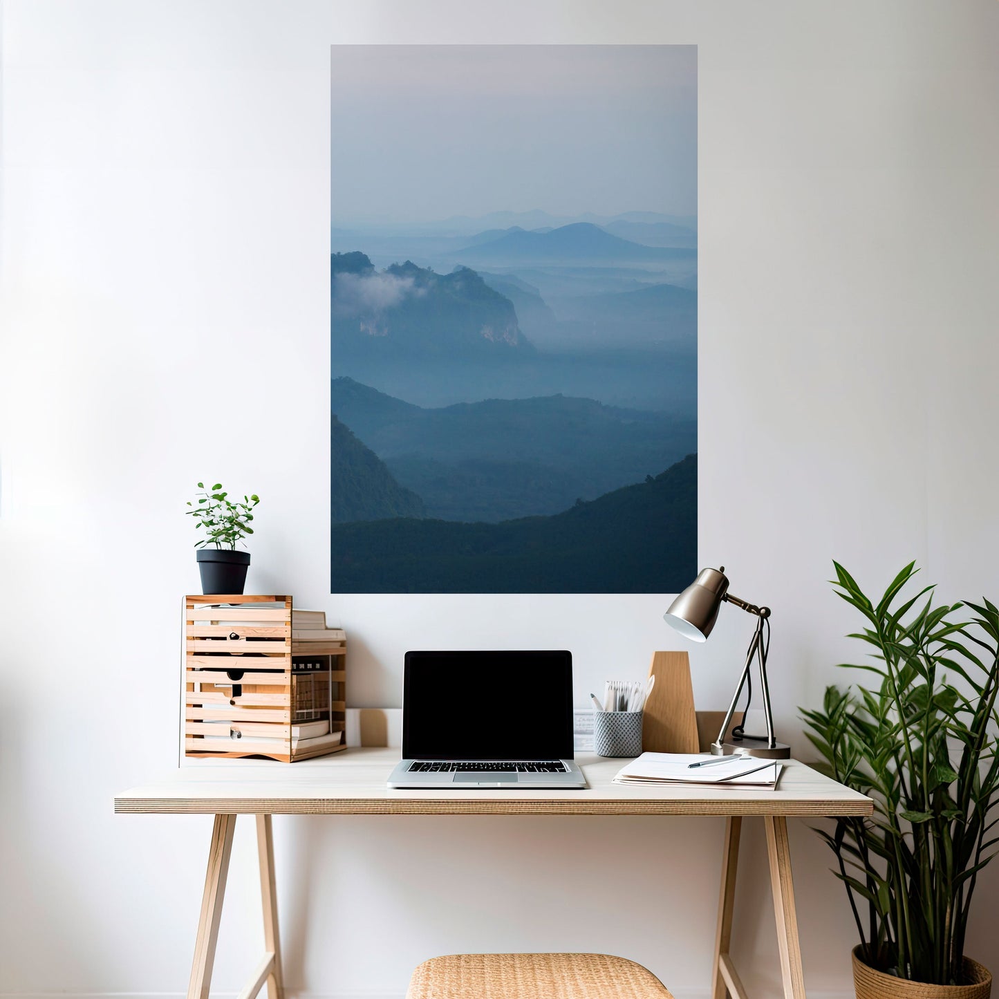 Poster verticale staccabile e attaccabile MISTY MOUNTAIN WHISPER