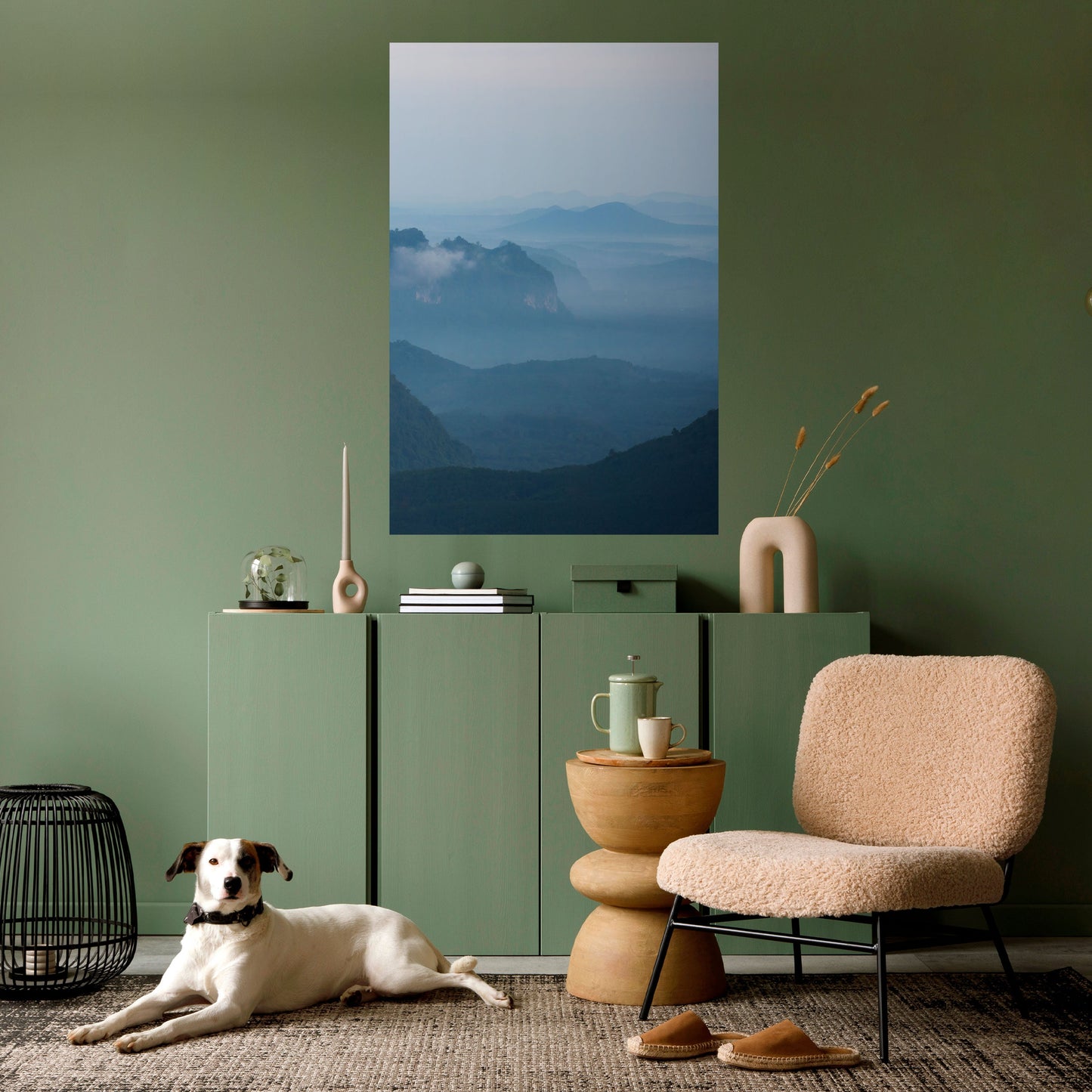 Poster verticale staccabile e attaccabile MISTY MOUNTAIN WHISPER