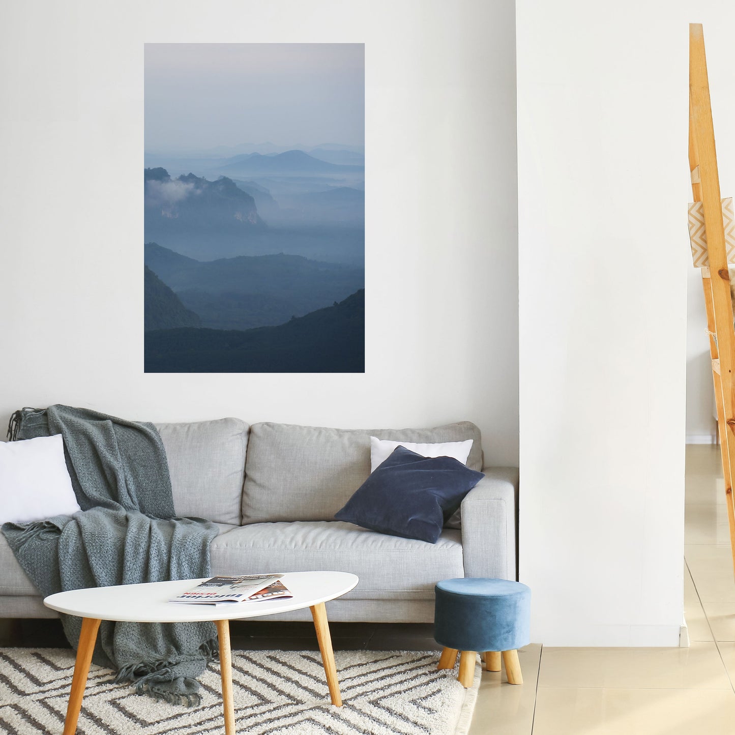Poster verticale staccabile e attaccabile MISTY MOUNTAIN WHISPER
