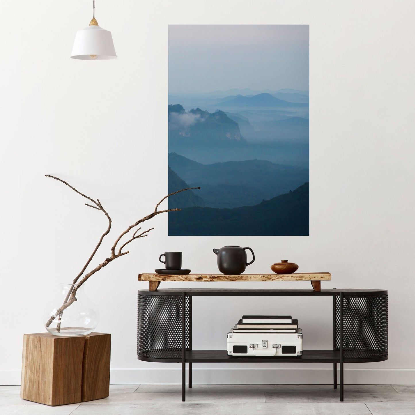 Poster verticale staccabile e attaccabile MISTY MOUNTAIN WHISPER