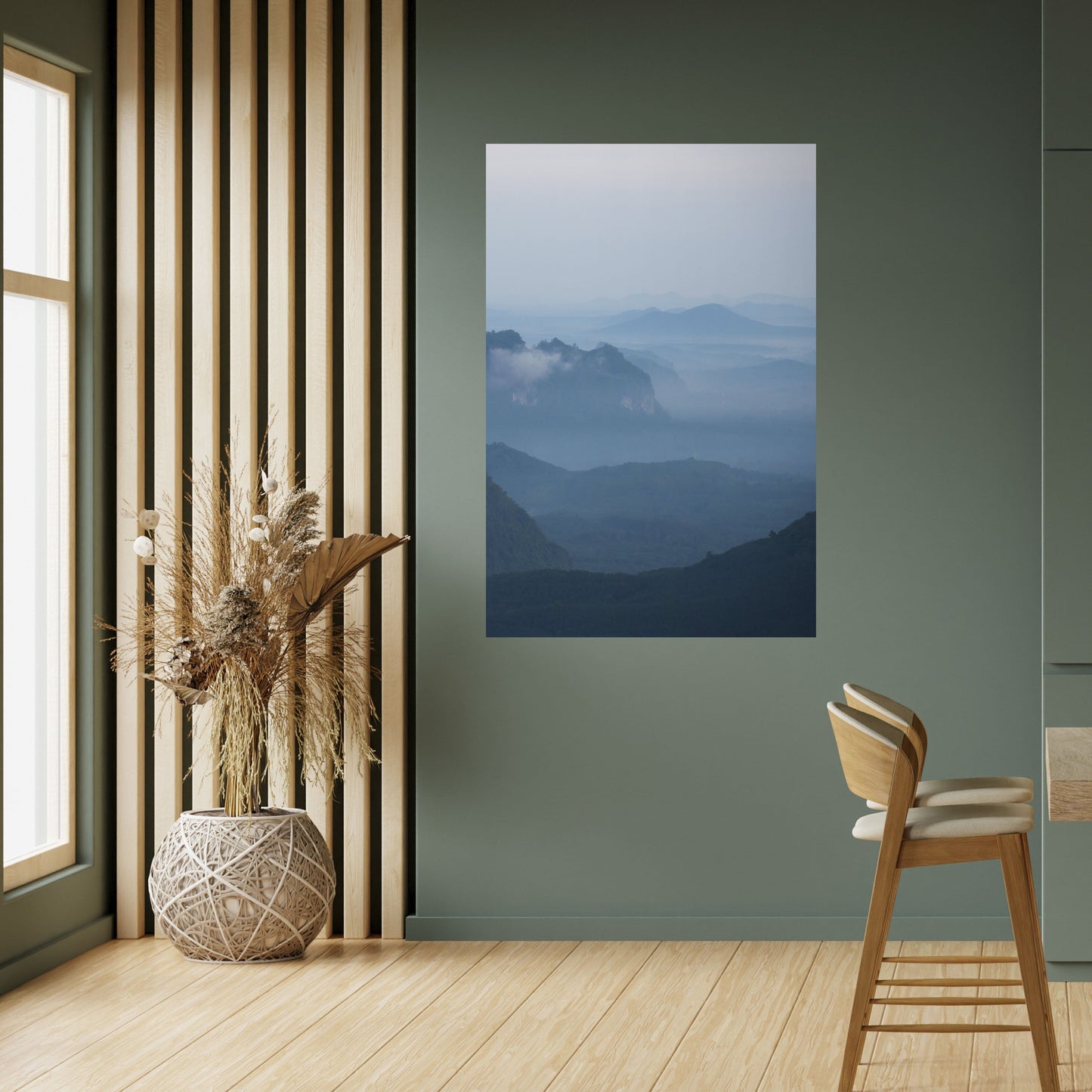 Poster verticale staccabile e attaccabile MISTY MOUNTAIN WHISPER