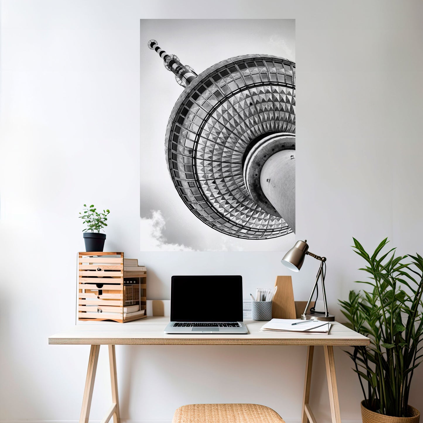 BERLINER FERNSEHTURM Poster verticale stacca e incolla