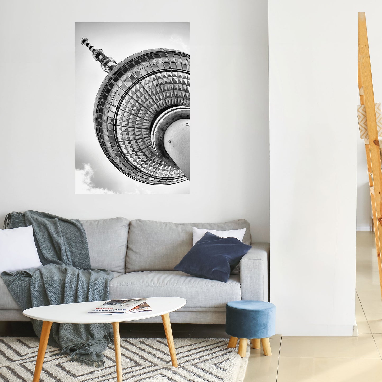 BERLINER FERNSEHTURM Poster verticale stacca e incolla
