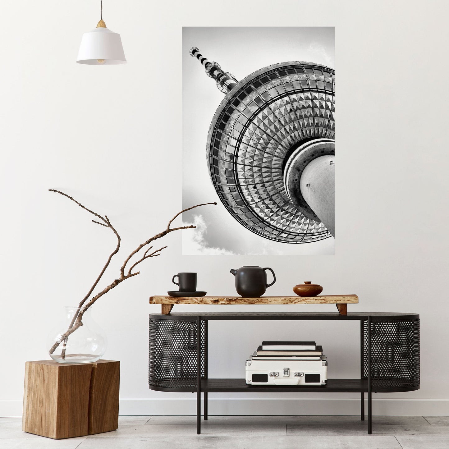 BERLINER FERNSEHTURM Poster verticale stacca e incolla