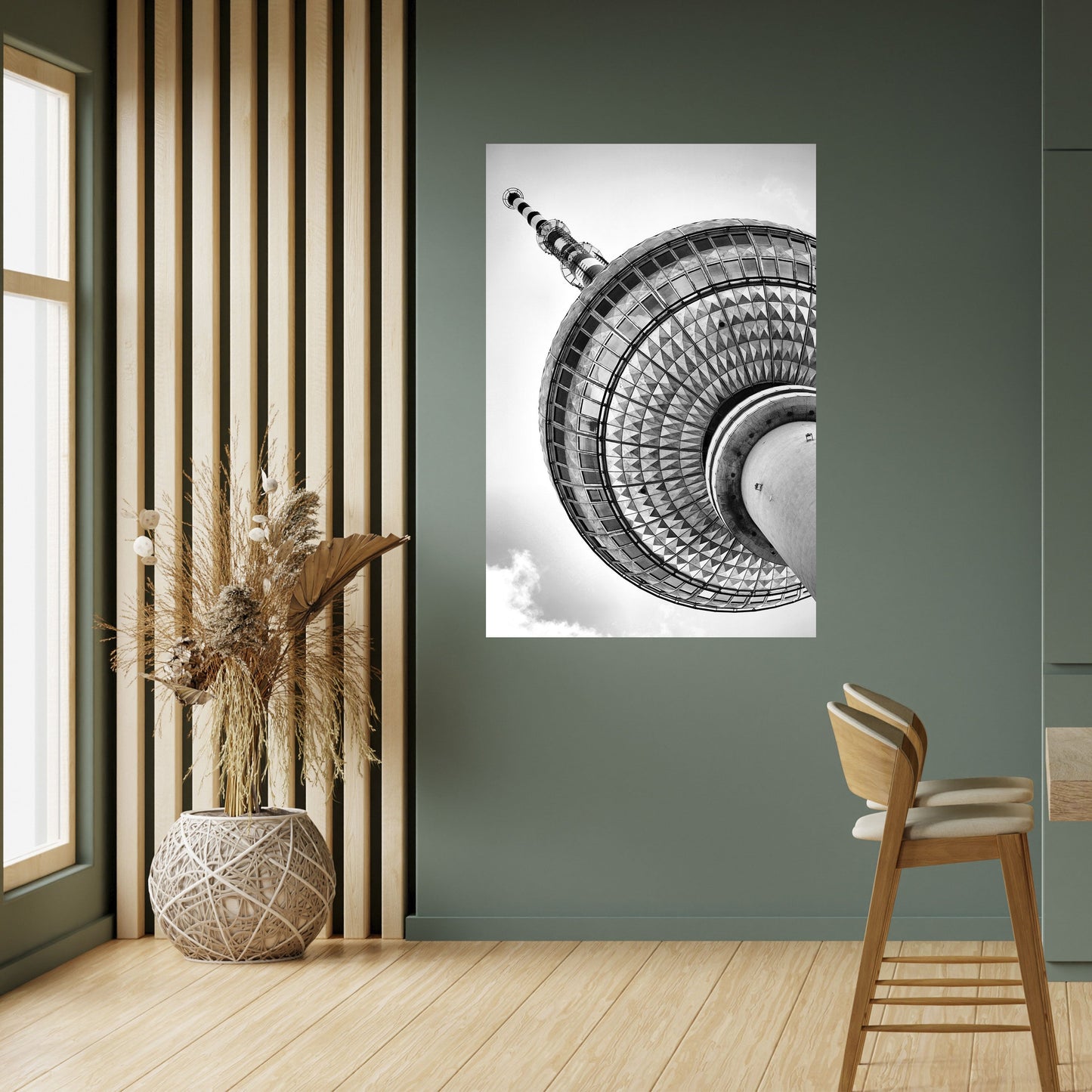BERLINER FERNSEHTURM Poster verticale stacca e incolla