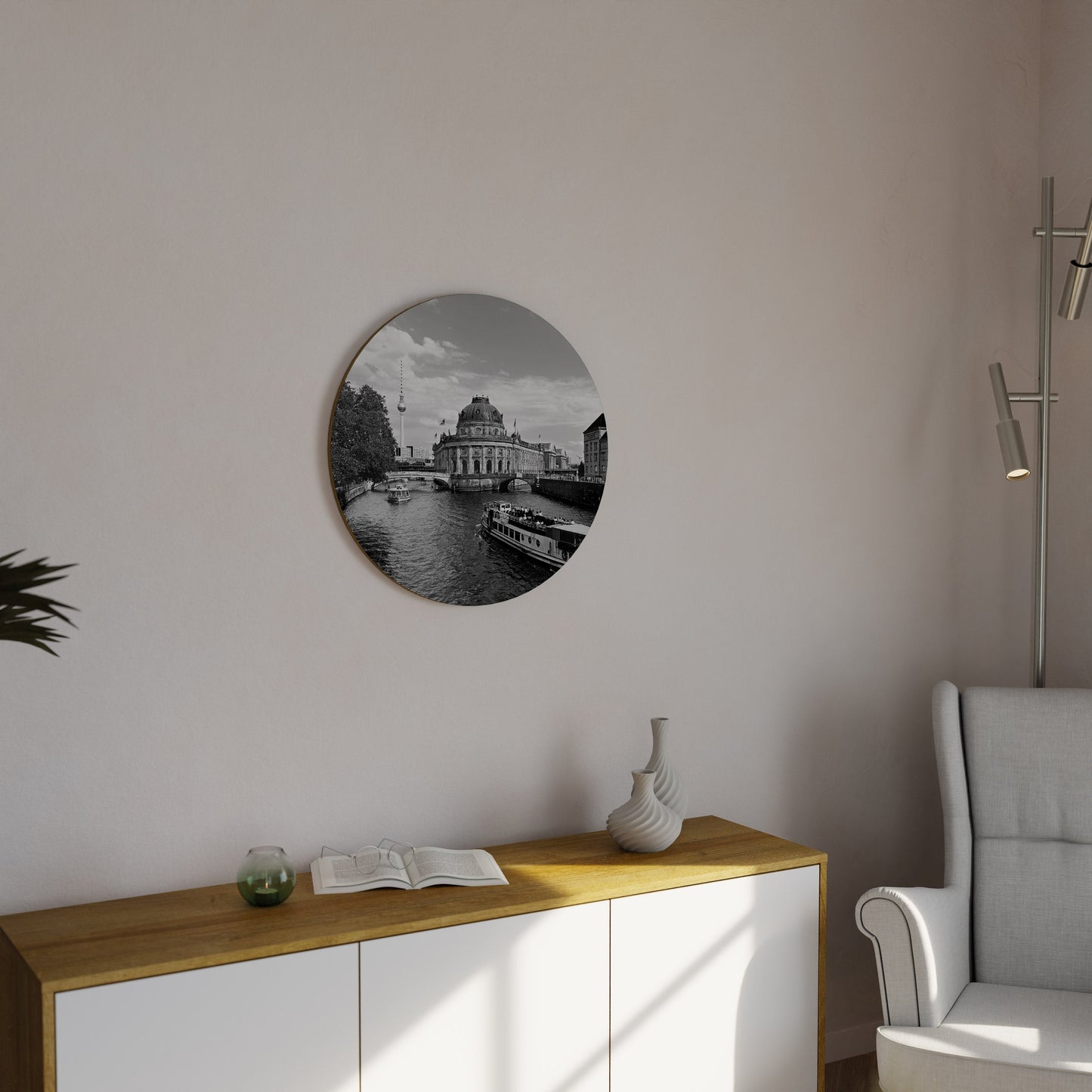 GHOSTS OF HISTORY Round Wall Art