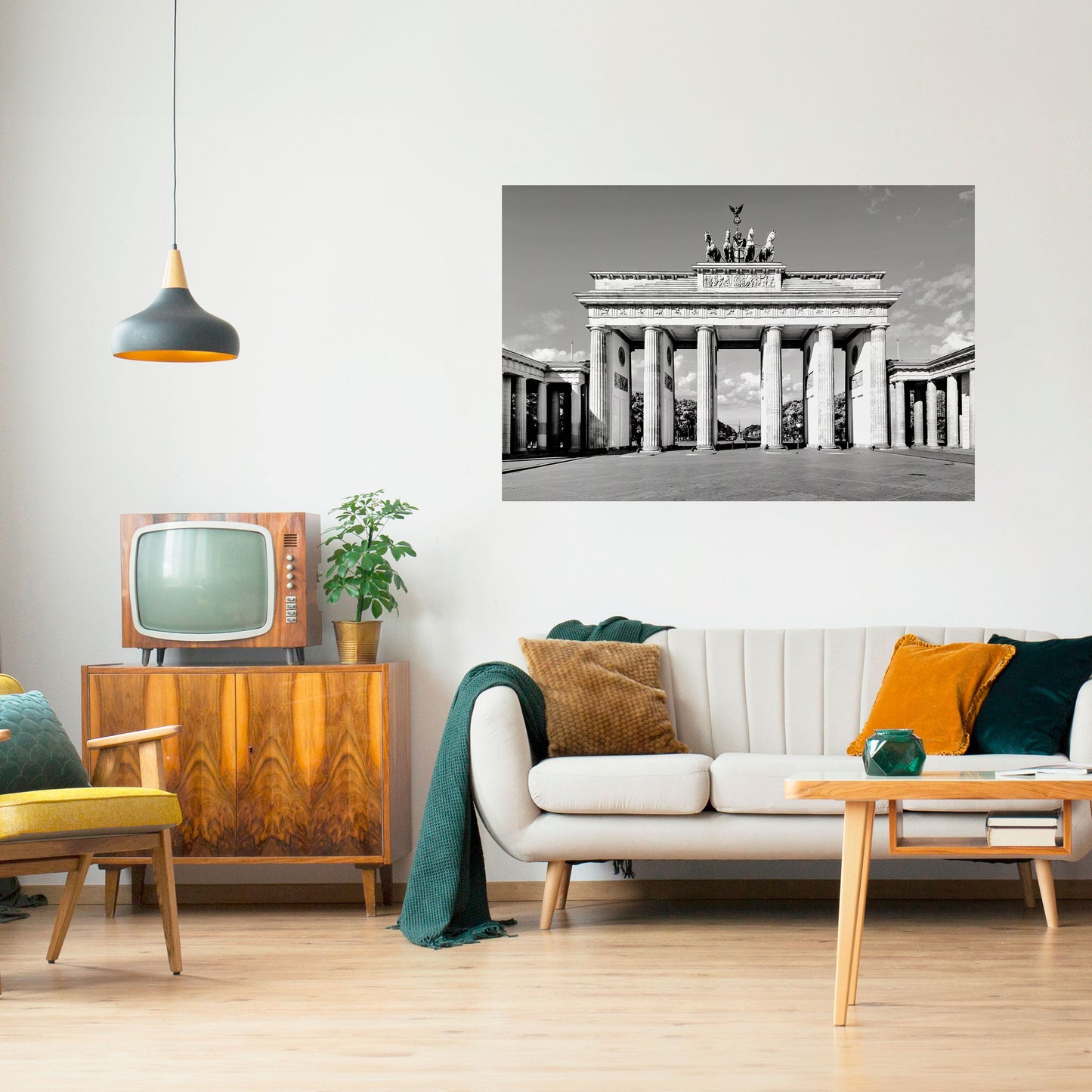 ECHI DELLA STORIA Poster orizzontale staccabile e attaccabile