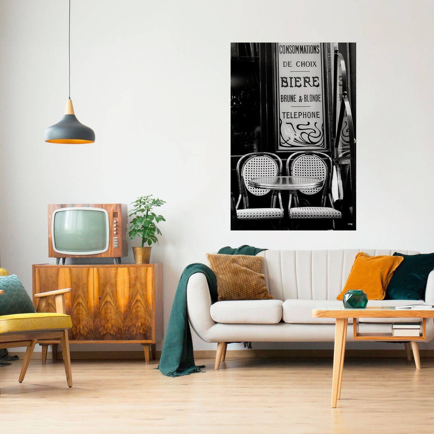 Poster verticale staccabile e attaccabile BISTRO VIBRATIONS