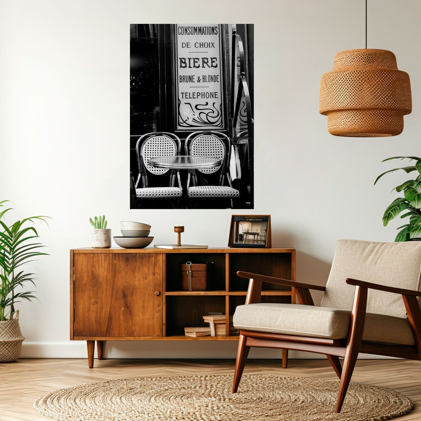 Poster verticale staccabile e attaccabile BISTRO VIBRATIONS