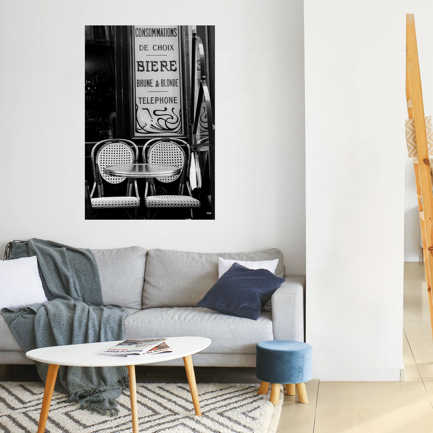 Poster verticale staccabile e attaccabile BISTRO VIBRATIONS
