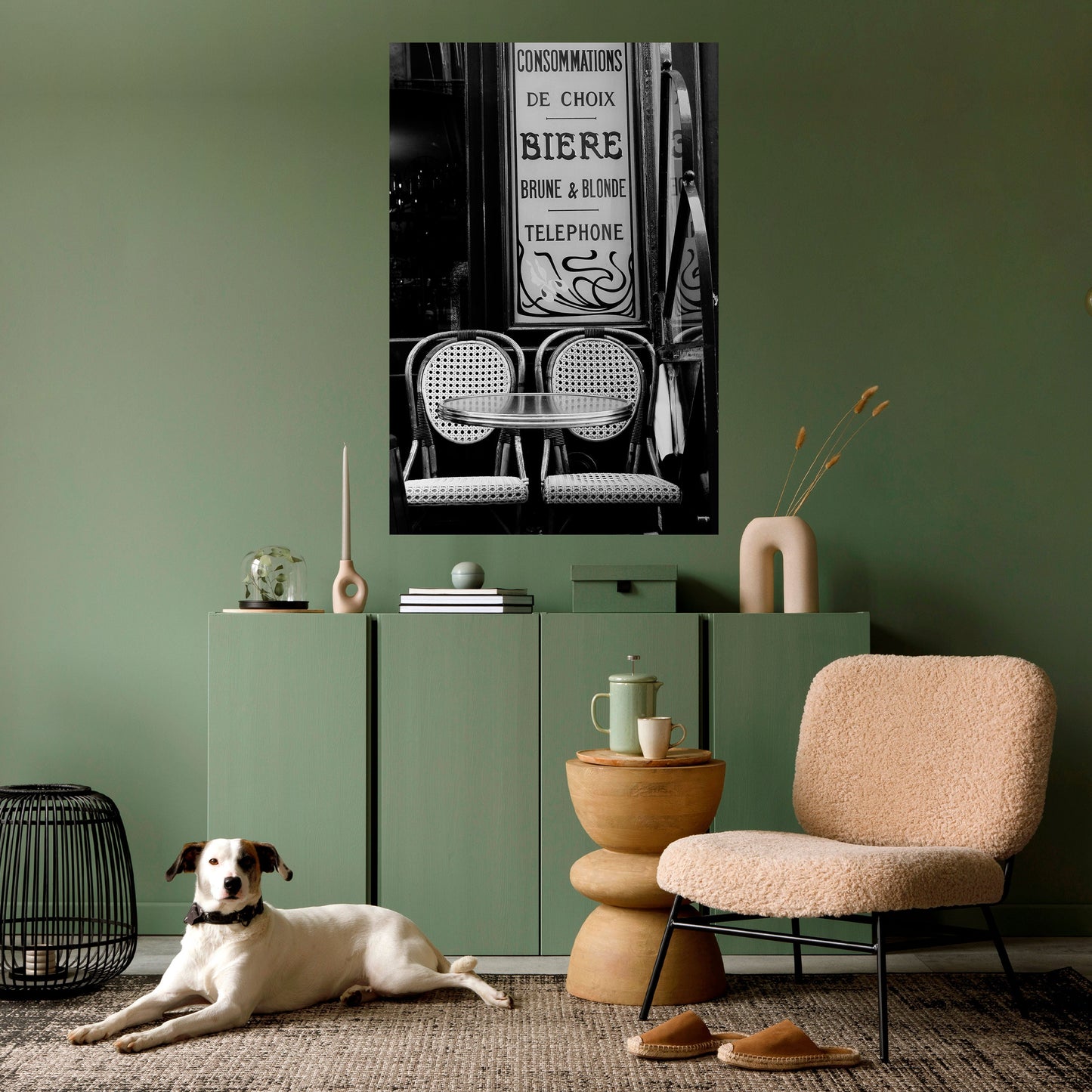 Poster verticale staccabile e attaccabile BISTRO VIBRATIONS