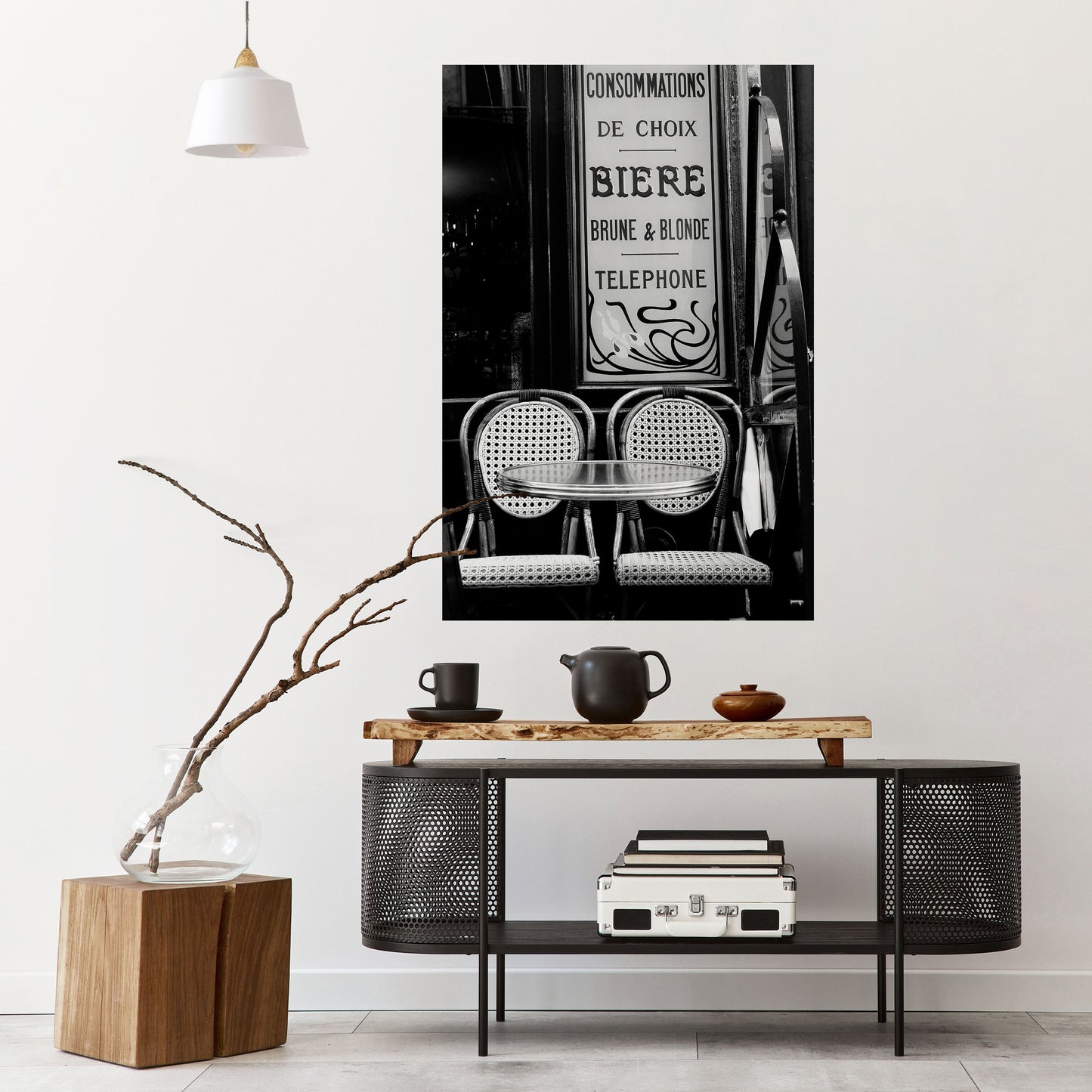 Poster verticale staccabile e attaccabile BISTRO VIBRATIONS