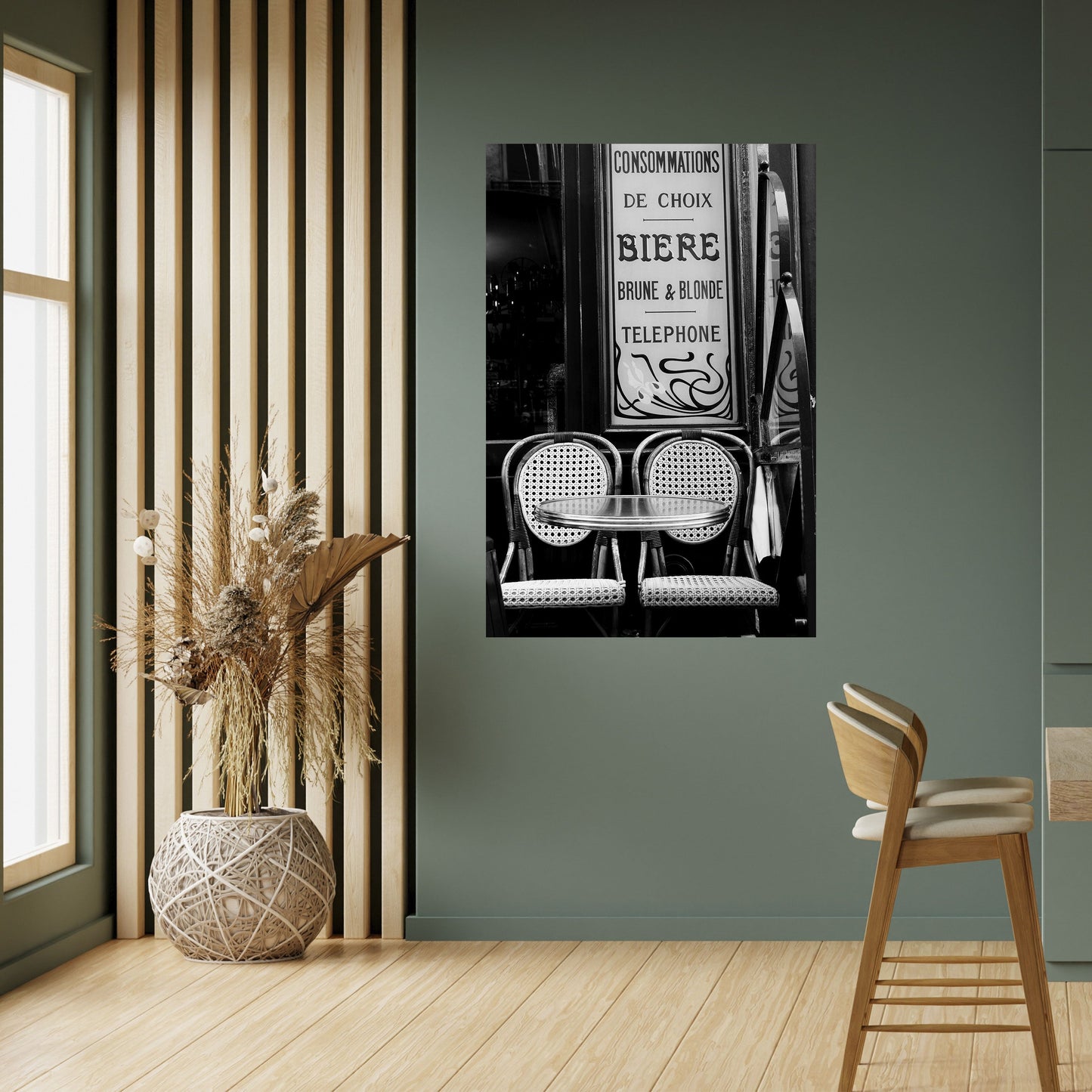 Poster verticale staccabile e attaccabile BISTRO VIBRATIONS