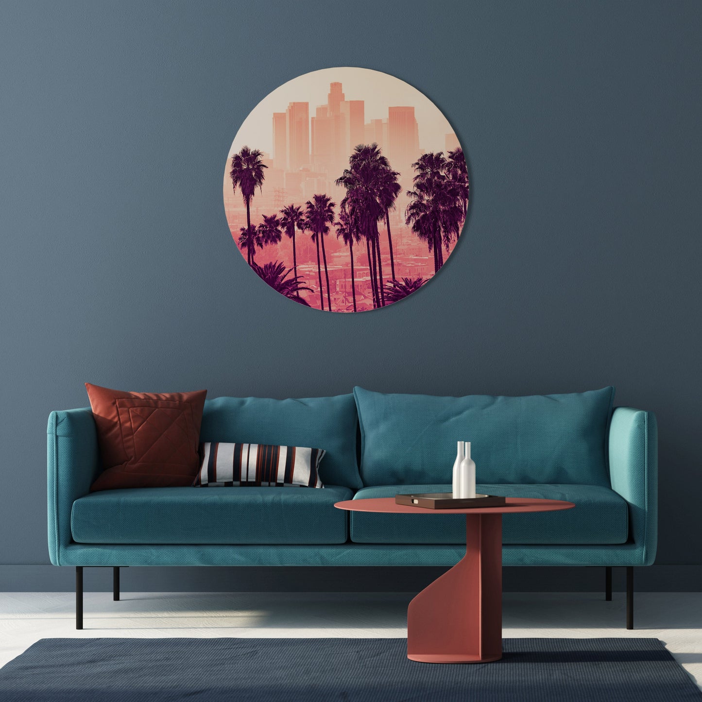 PALM SHADE DREAMSCAPE Round Wall Art