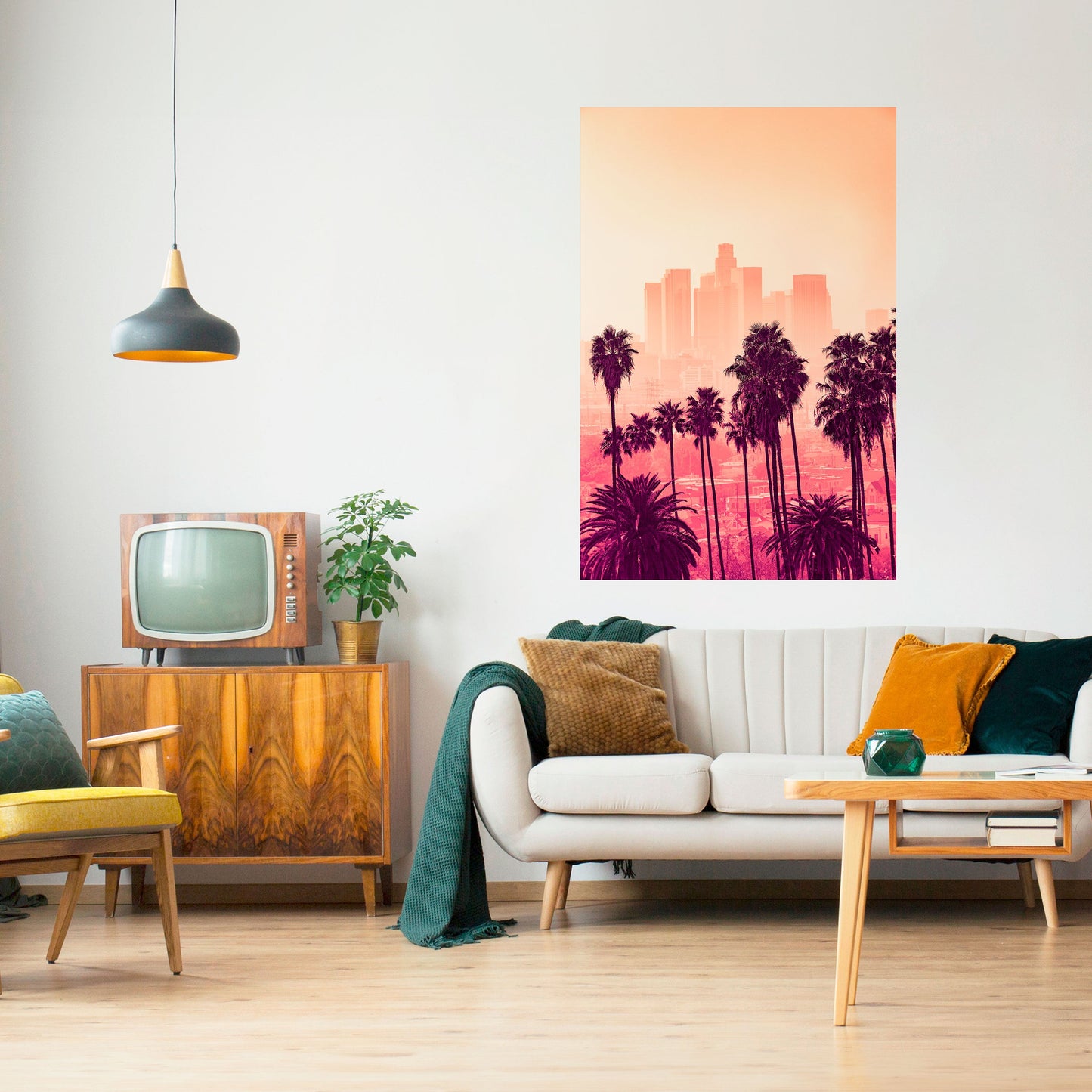 Poster verticale staccabile e attaccabile PALM SHADE DREAMSCAPE