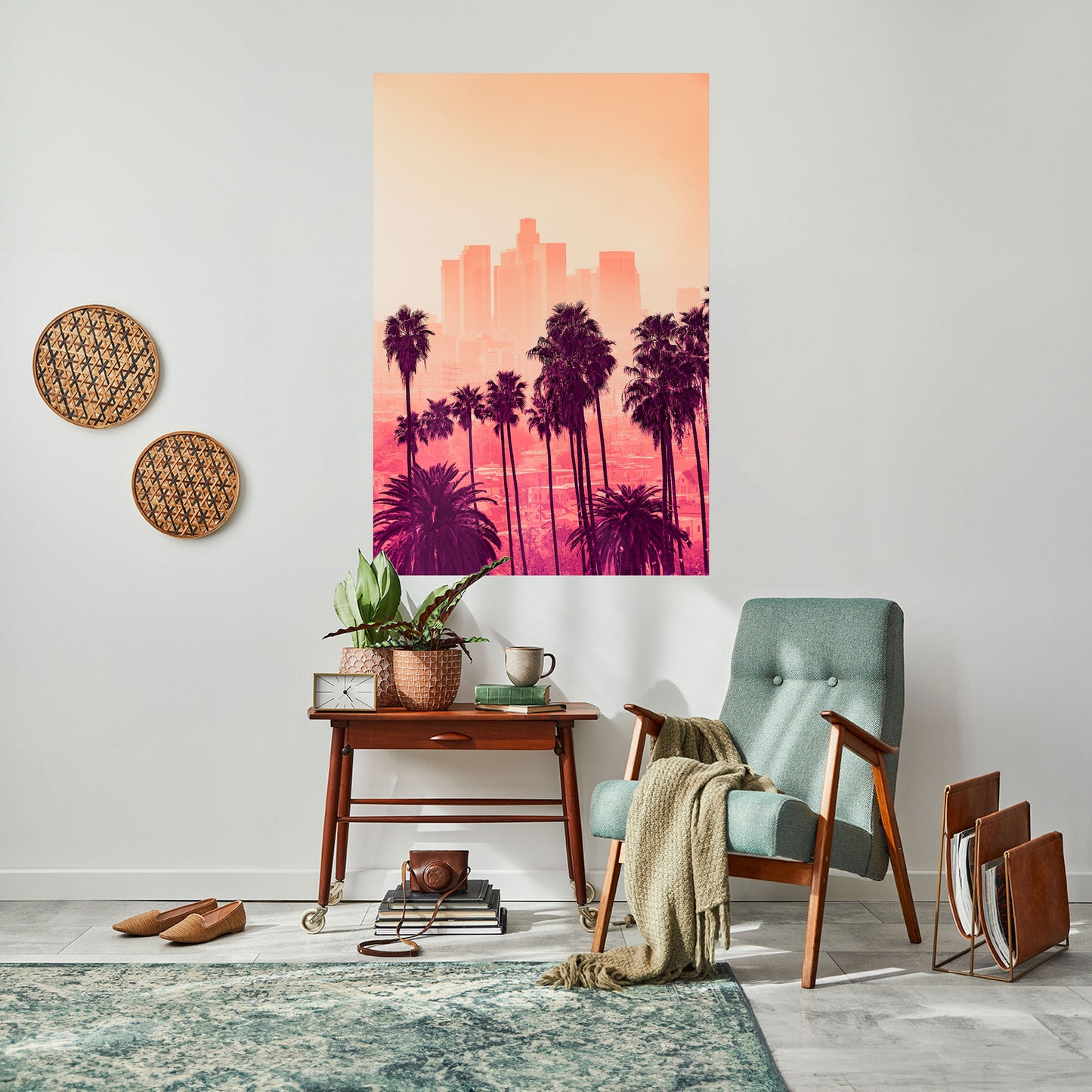 Poster verticale staccabile e attaccabile PALM SHADE DREAMSCAPE