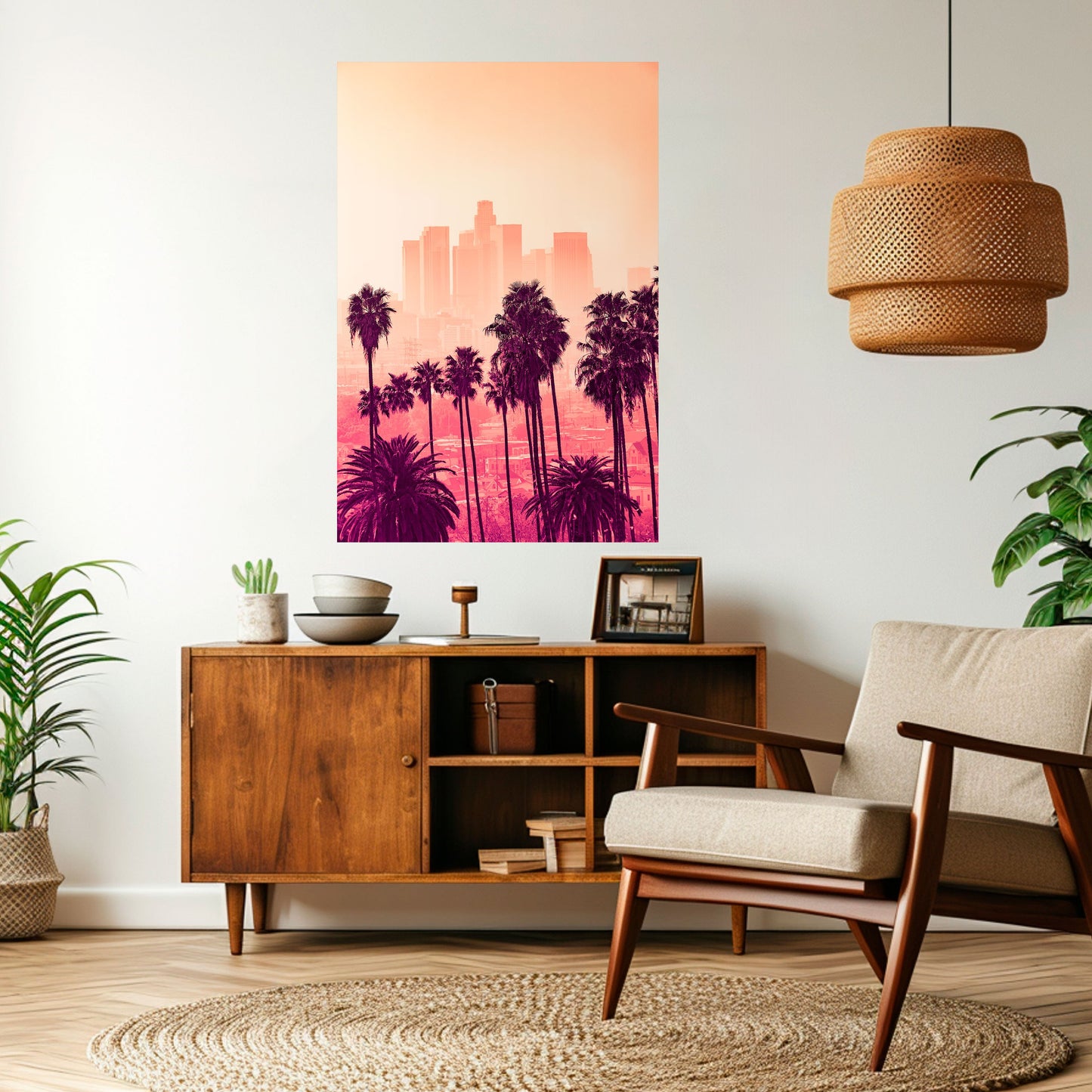 Poster verticale staccabile e attaccabile PALM SHADE DREAMSCAPE