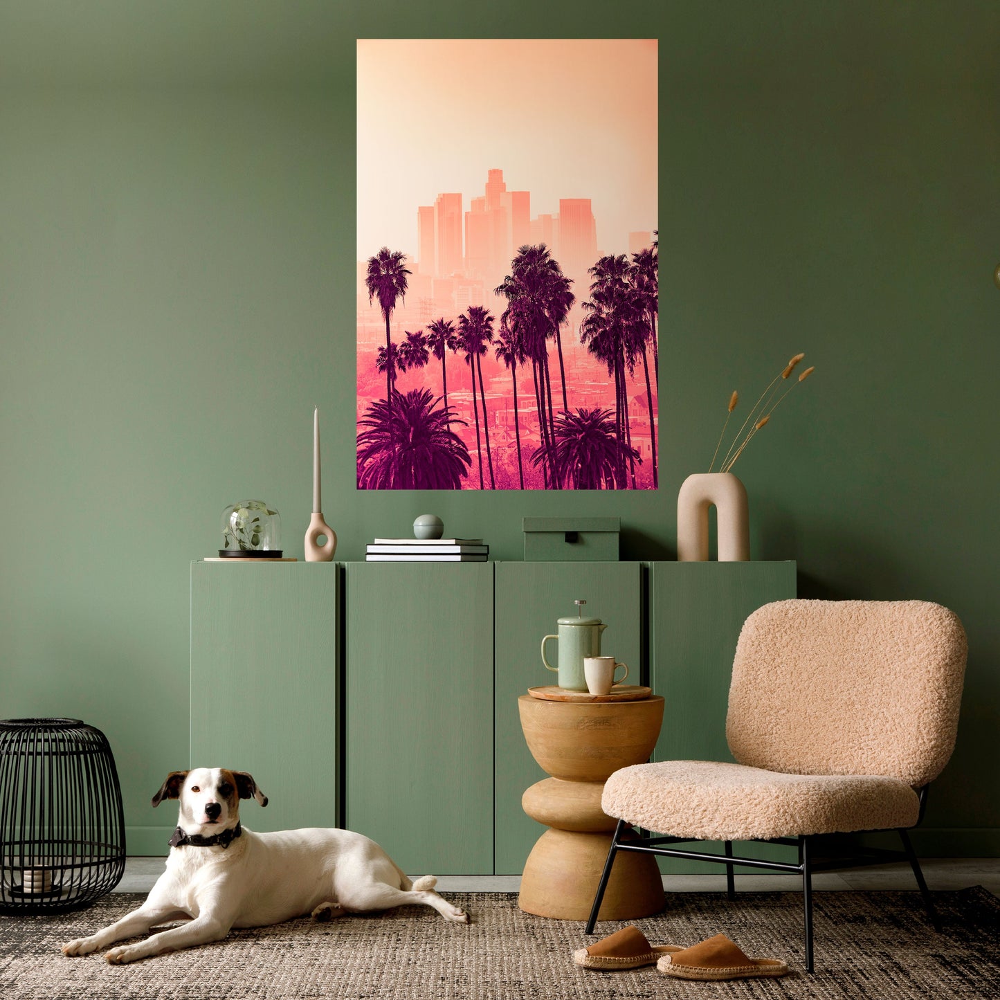 Poster verticale staccabile e attaccabile PALM SHADE DREAMSCAPE