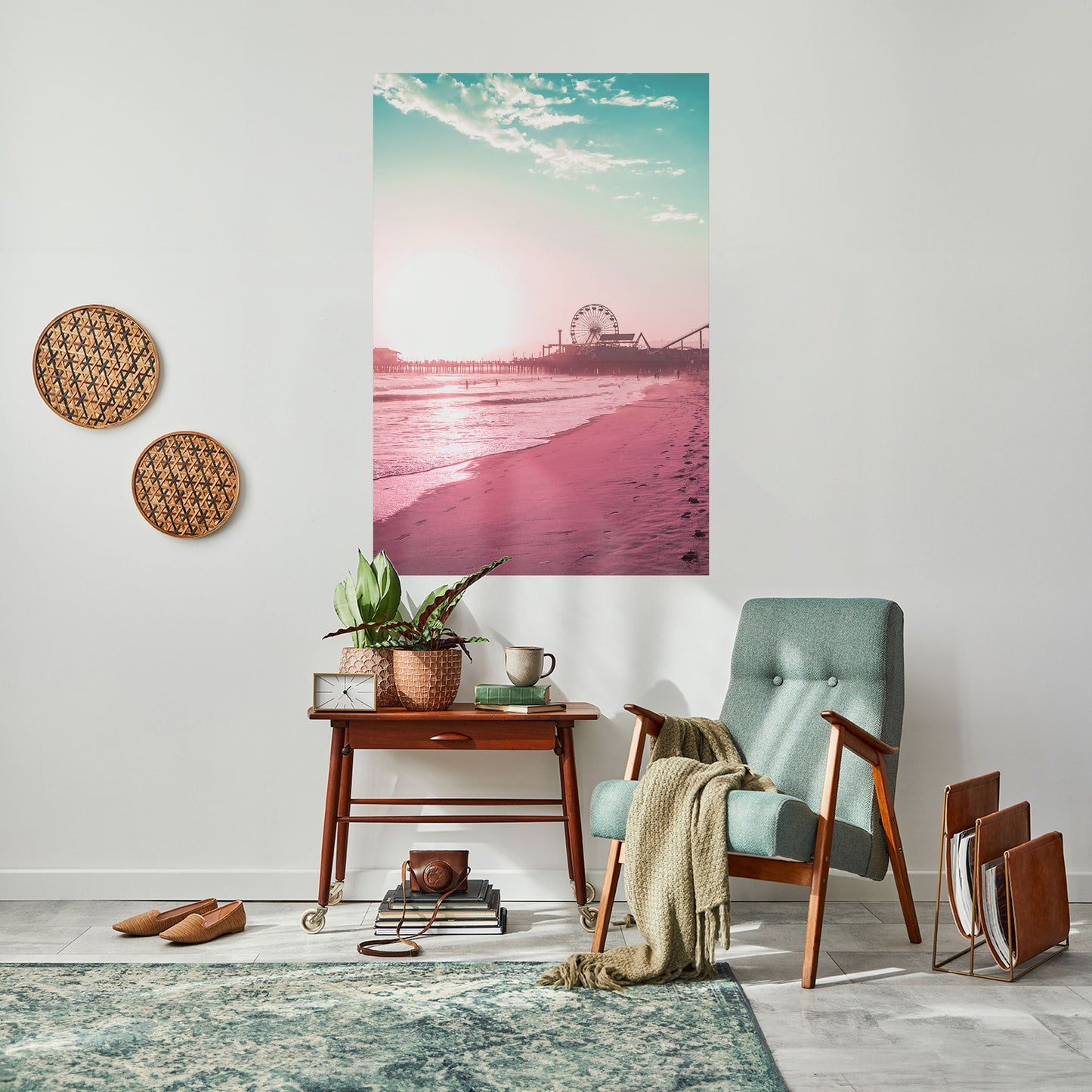 PASTEL COAST VIBES Poster verticale staccabile e attaccabile