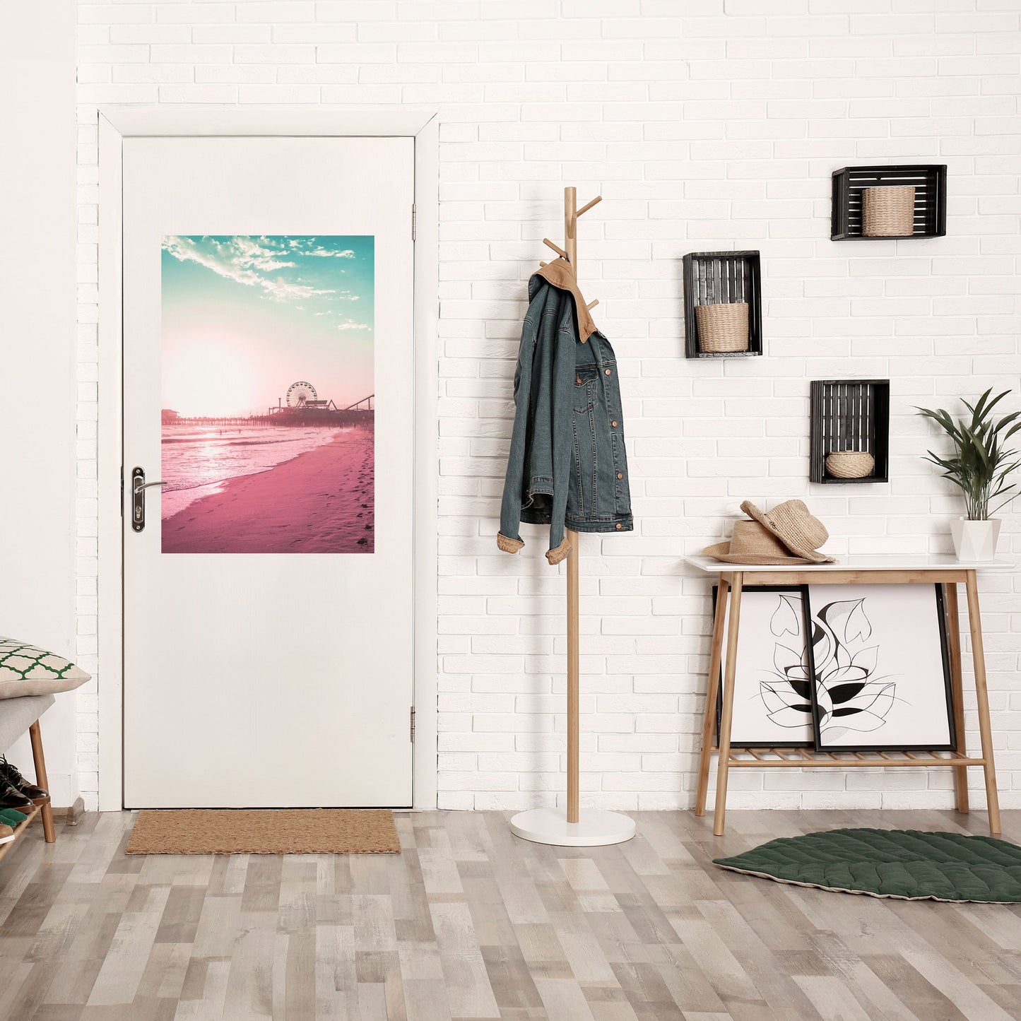 PASTEL COAST VIBES Poster verticale staccabile e attaccabile