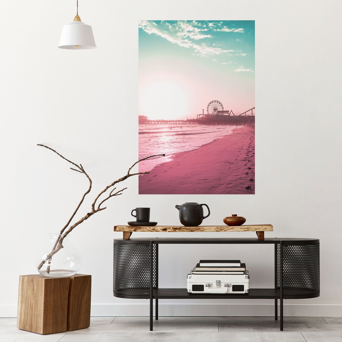 PASTEL COAST VIBES Poster verticale staccabile e attaccabile