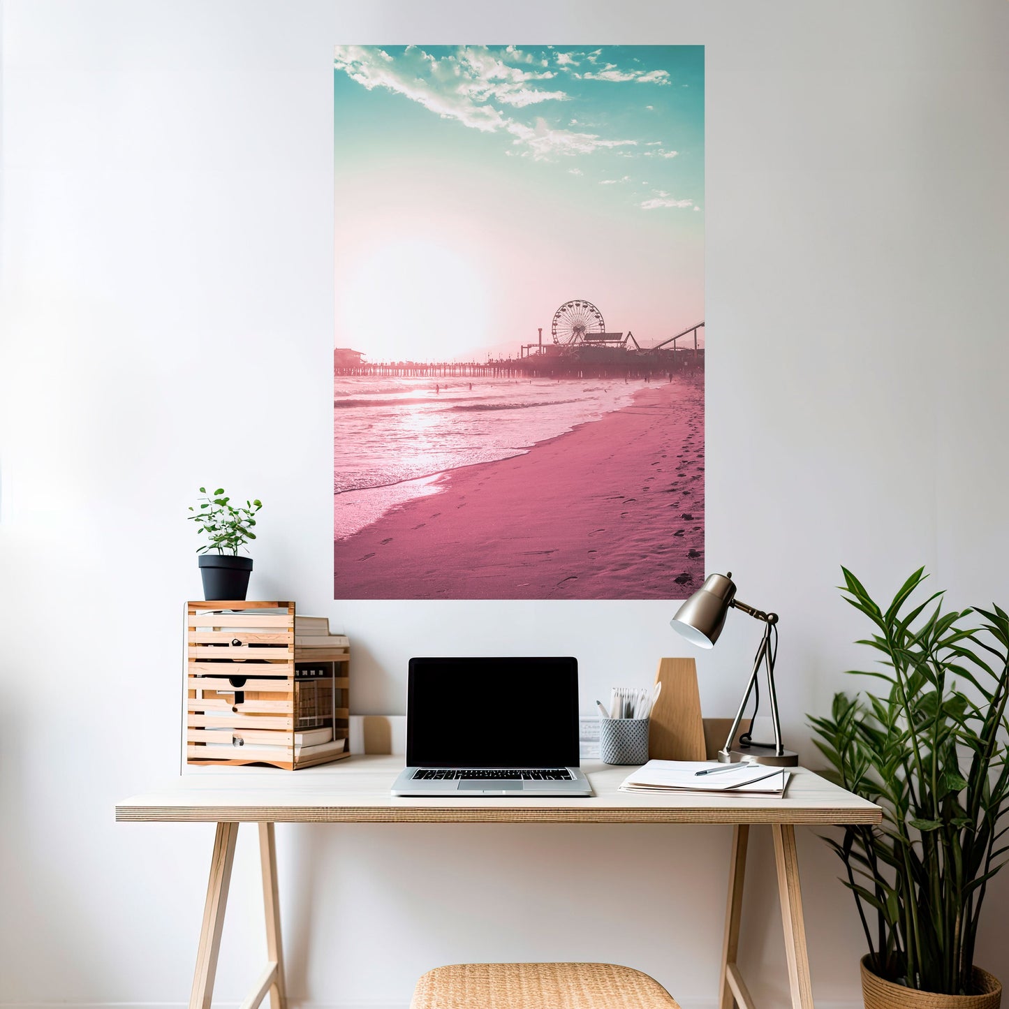 PASTEL COAST VIBES Poster verticale staccabile e attaccabile