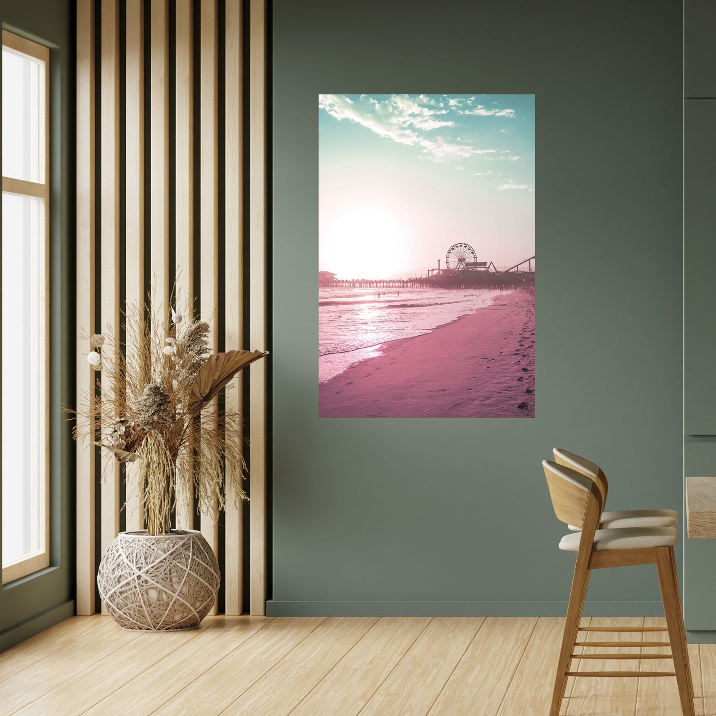 PASTEL COAST VIBES Poster verticale staccabile e attaccabile